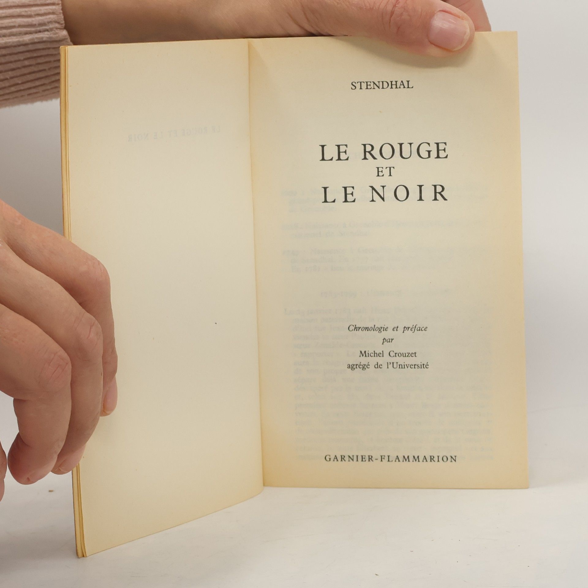 Stendhal Le Rouge et le Noir