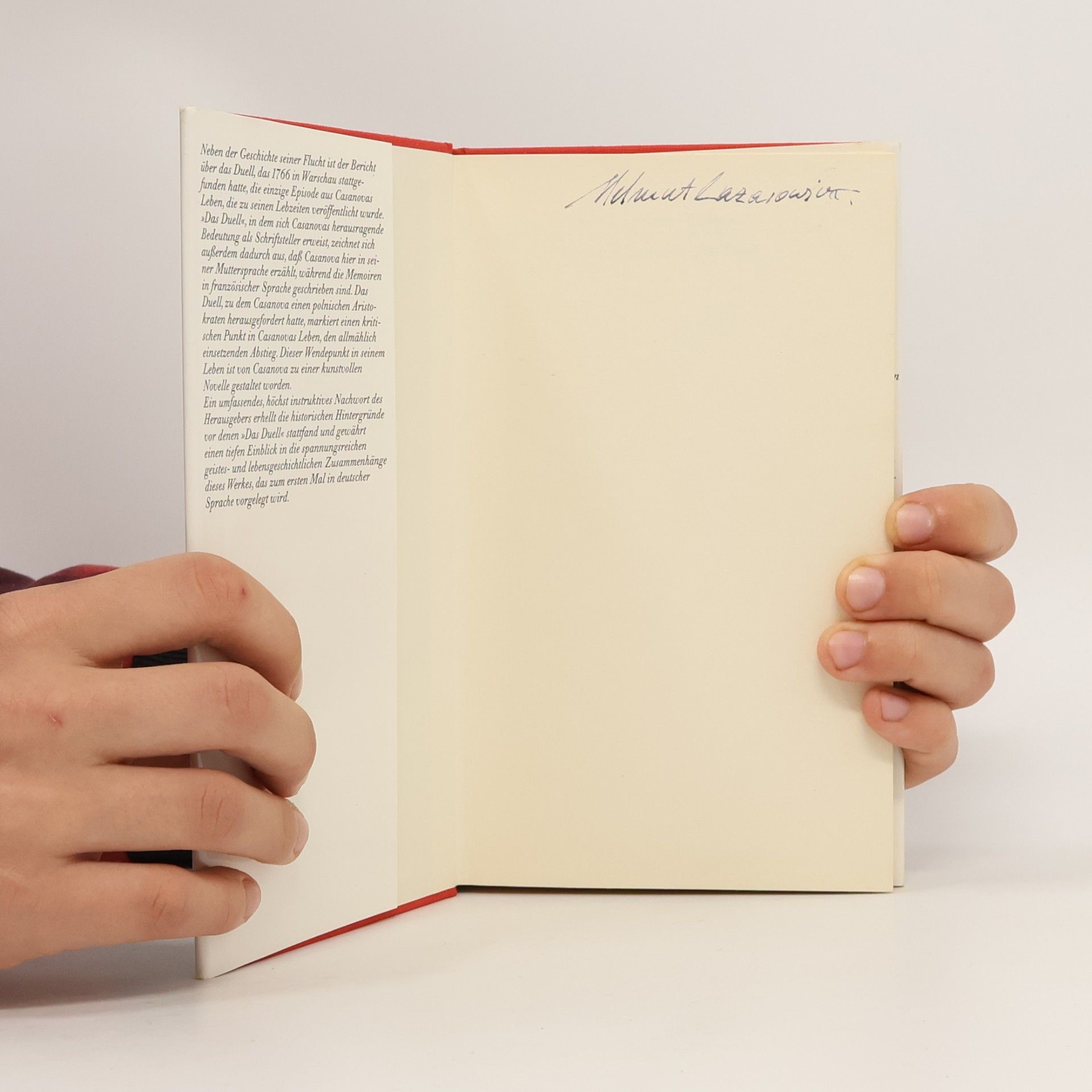 Giacomo Casanova Das Duell oder Versuch über das Leben des Venezianers G. C.