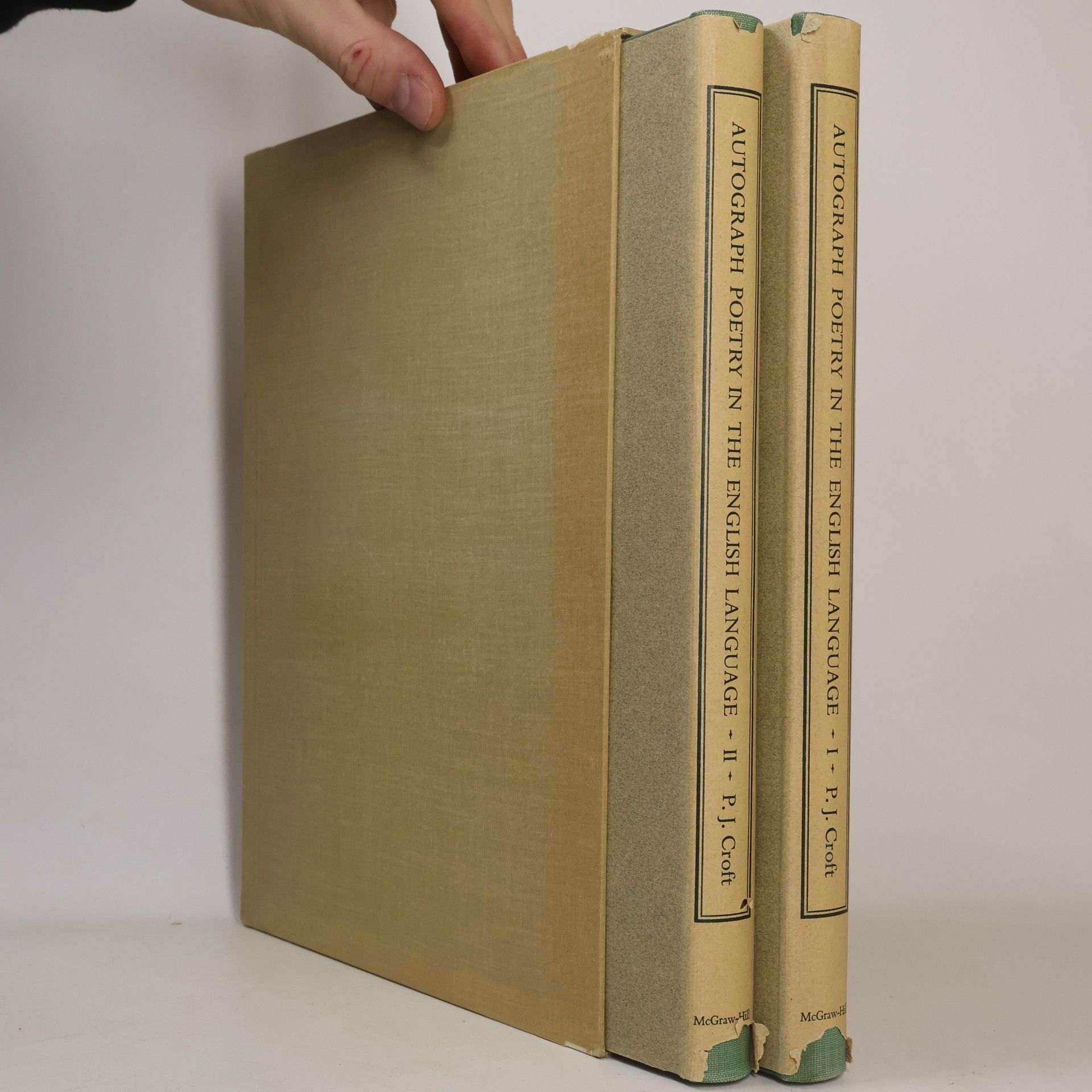 P. J. Croft Autograph poetry in the English language I.-II.