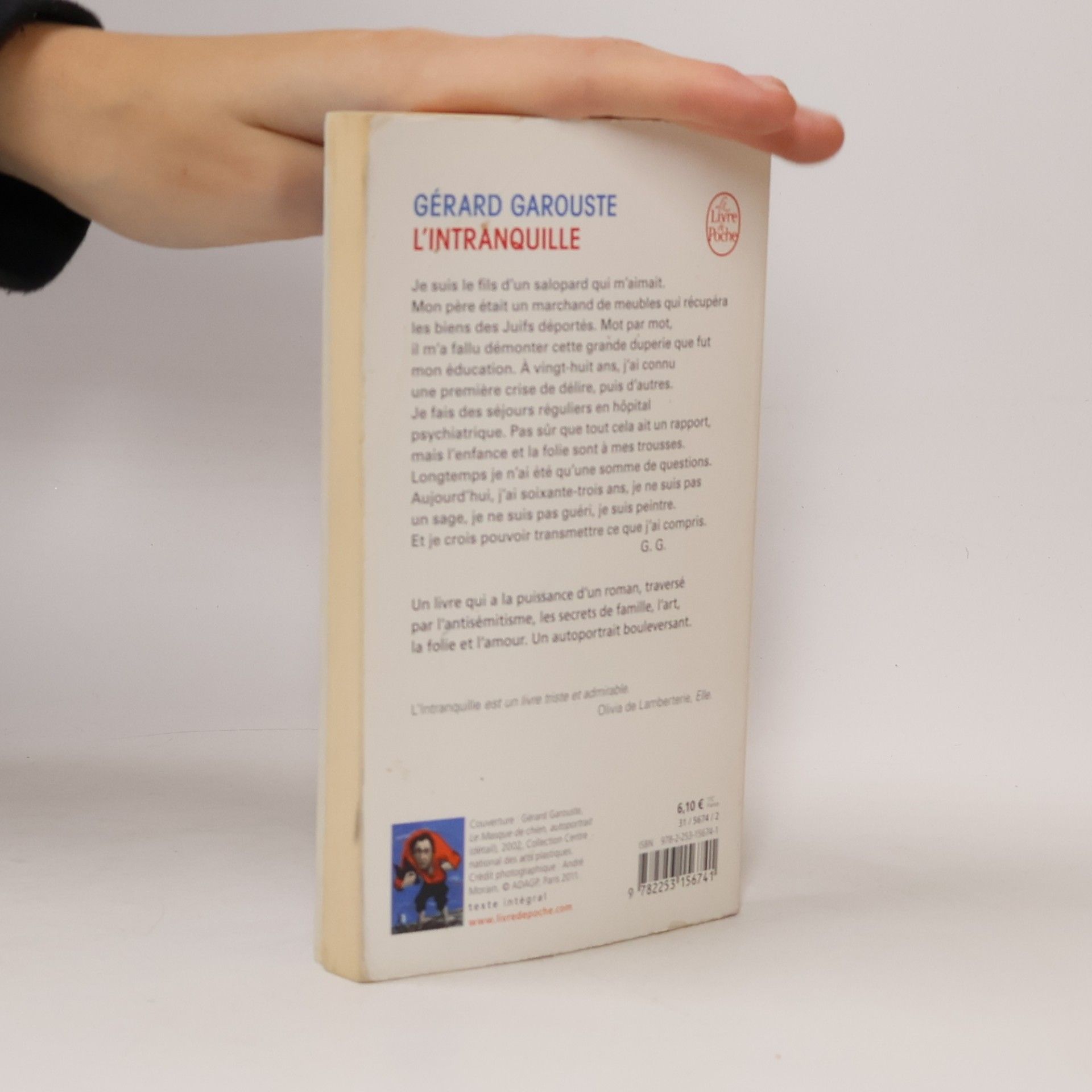 Gérard Garouste Le Livre de Poche: L'Intranquille