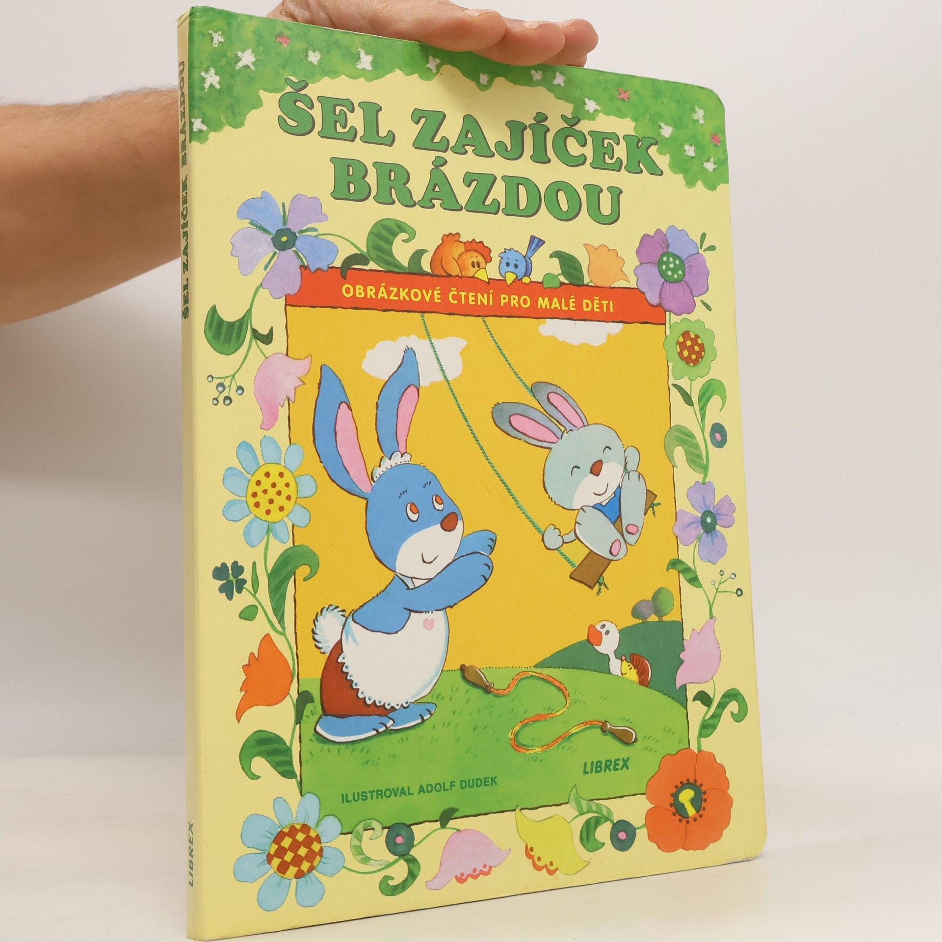Šel zajíček brázdou