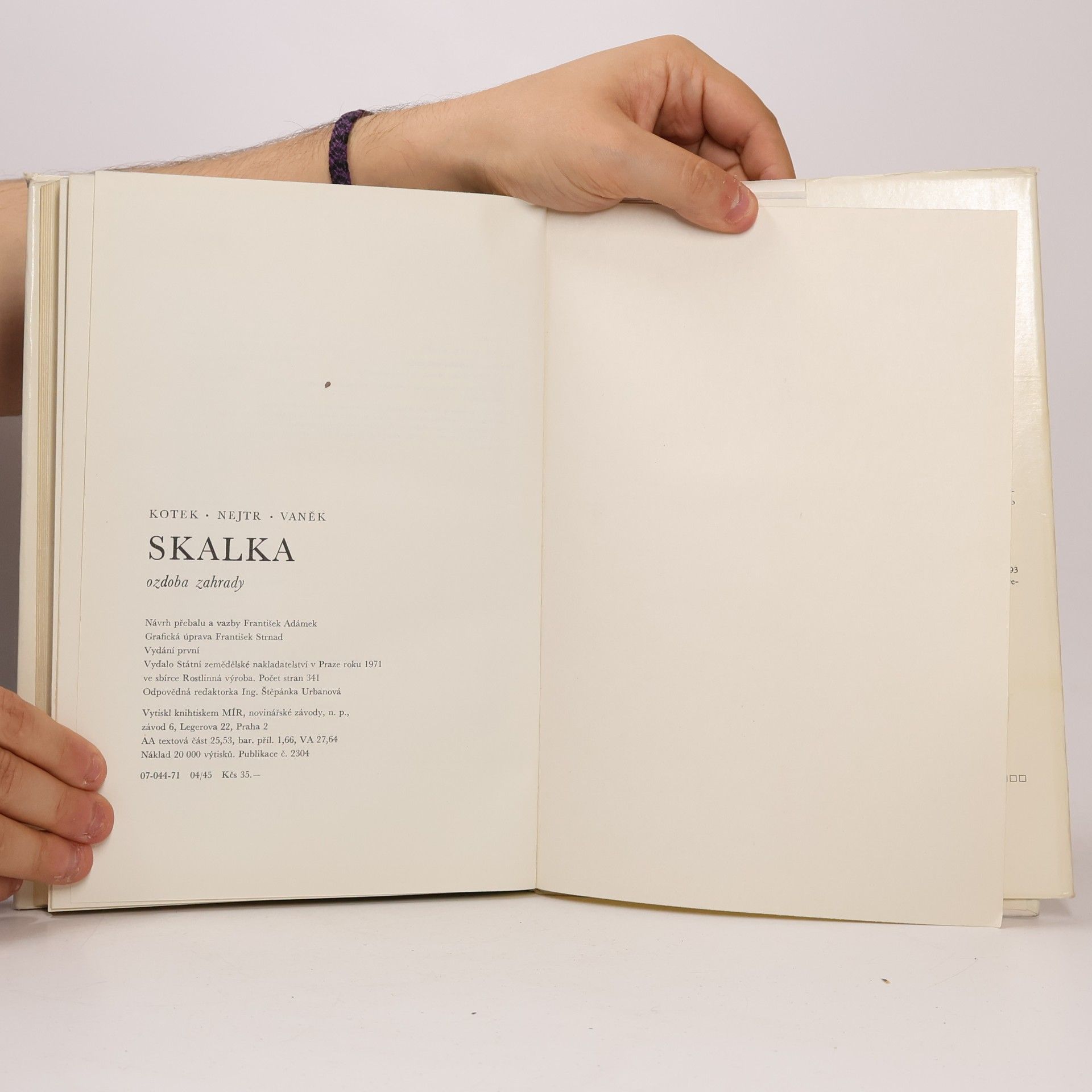 František Kotek Skalka. Ozdoba zahrady