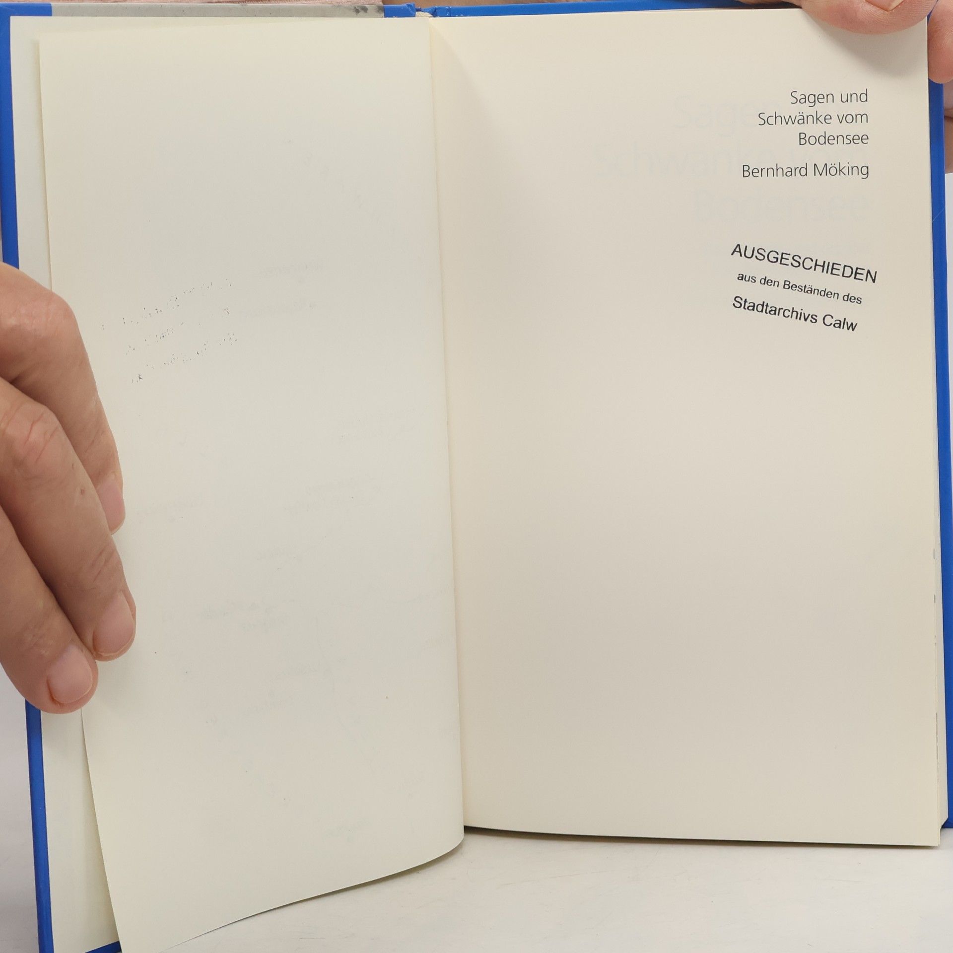 Bernhard Möking Sagen und Schwänke vom Bodensee