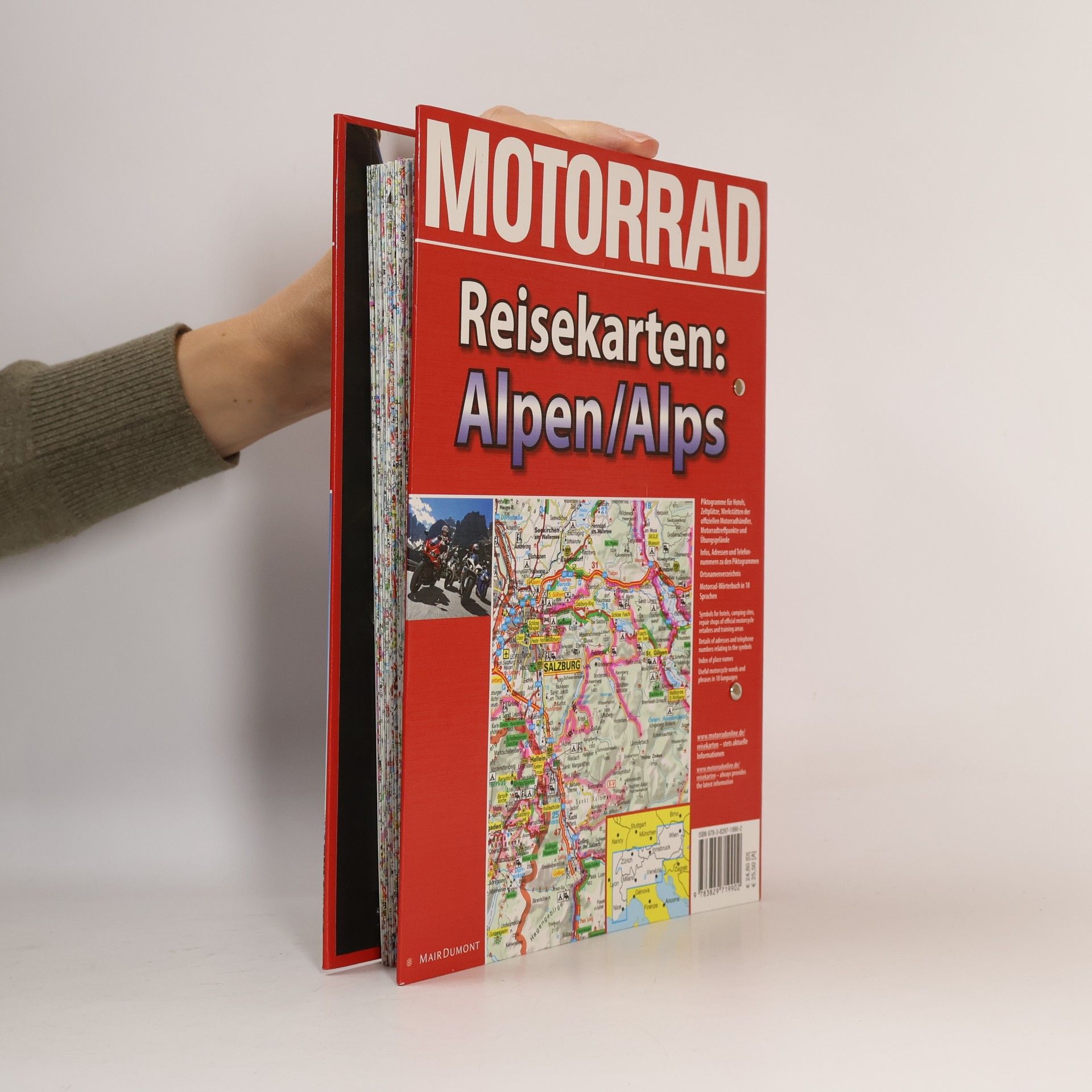 Motorrad-Reisekarten Alpen