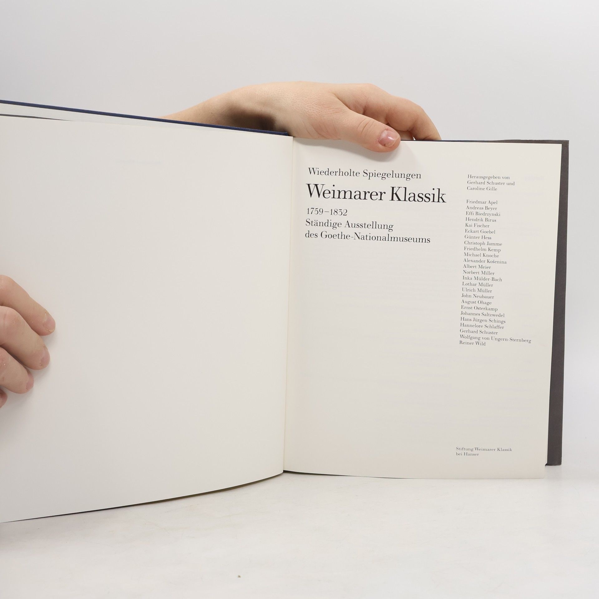 Collectif d'auteurs Wiederholte Spiegelungen: Weimarer Klassik 1