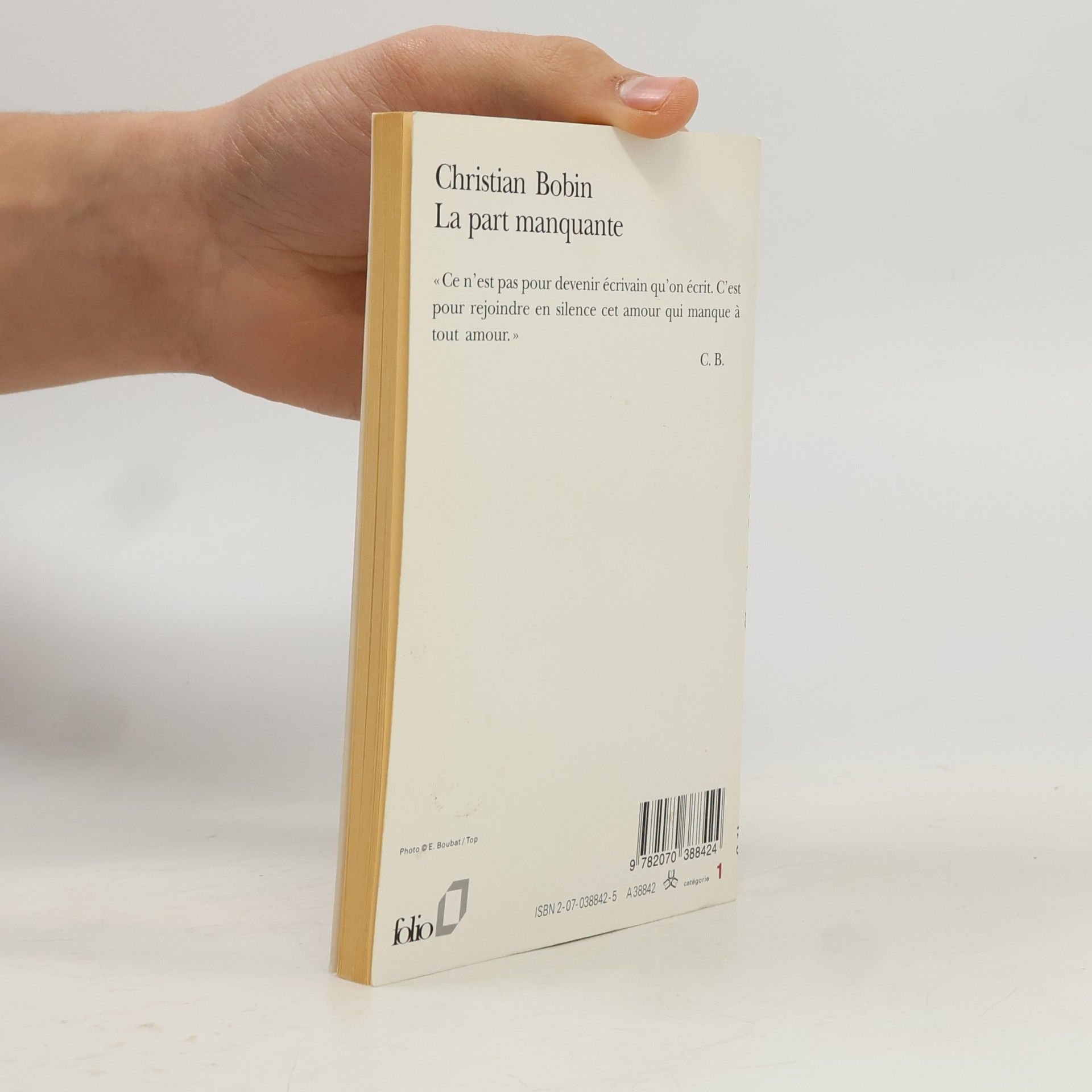 Christian Bobin La part manquante