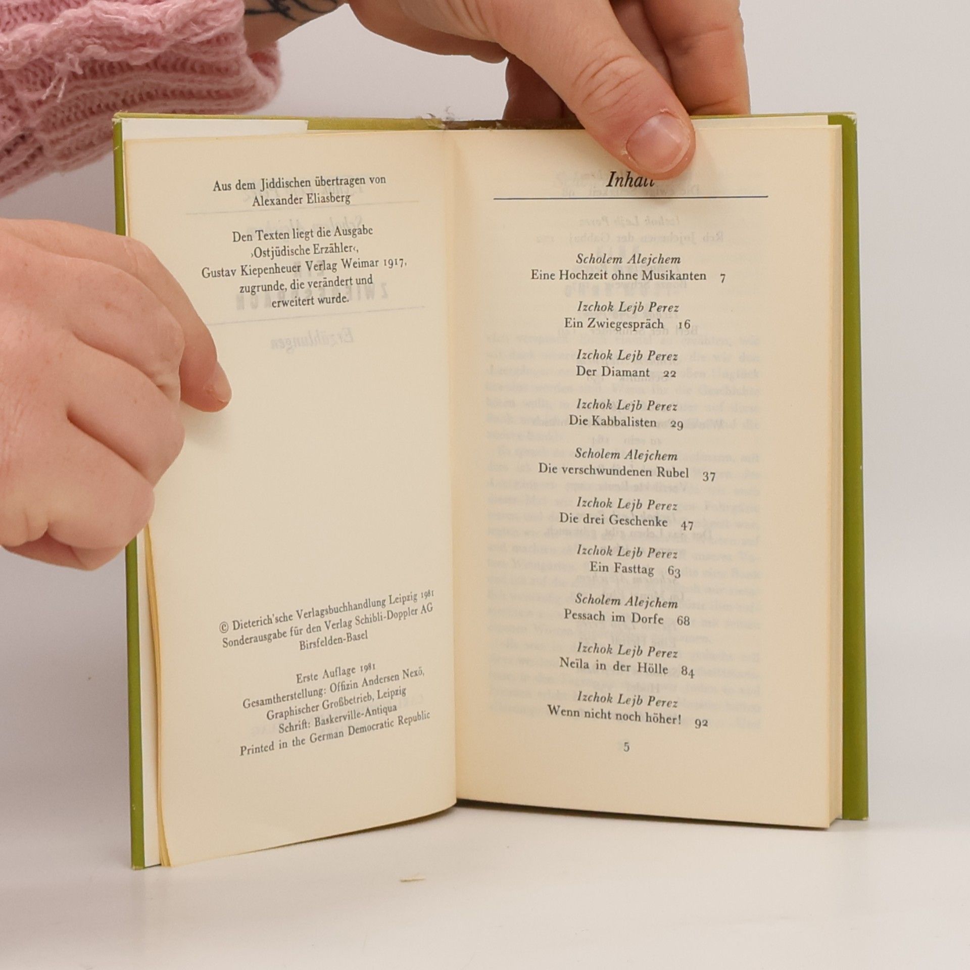 Scholem Alejchem Ein Zwiegespräch. Erzählungen