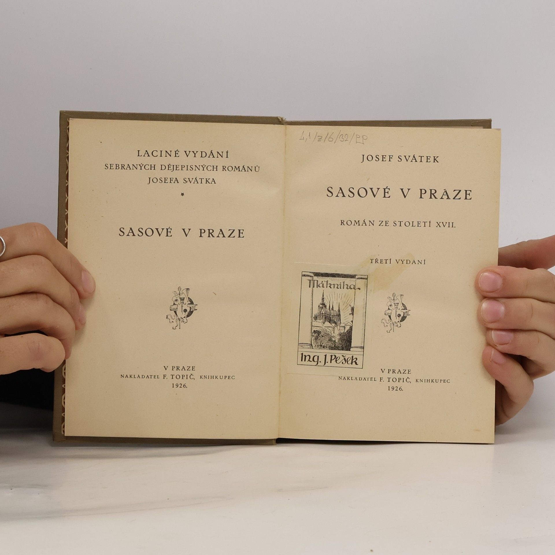 Jos. Svátek Sasowé w Praze