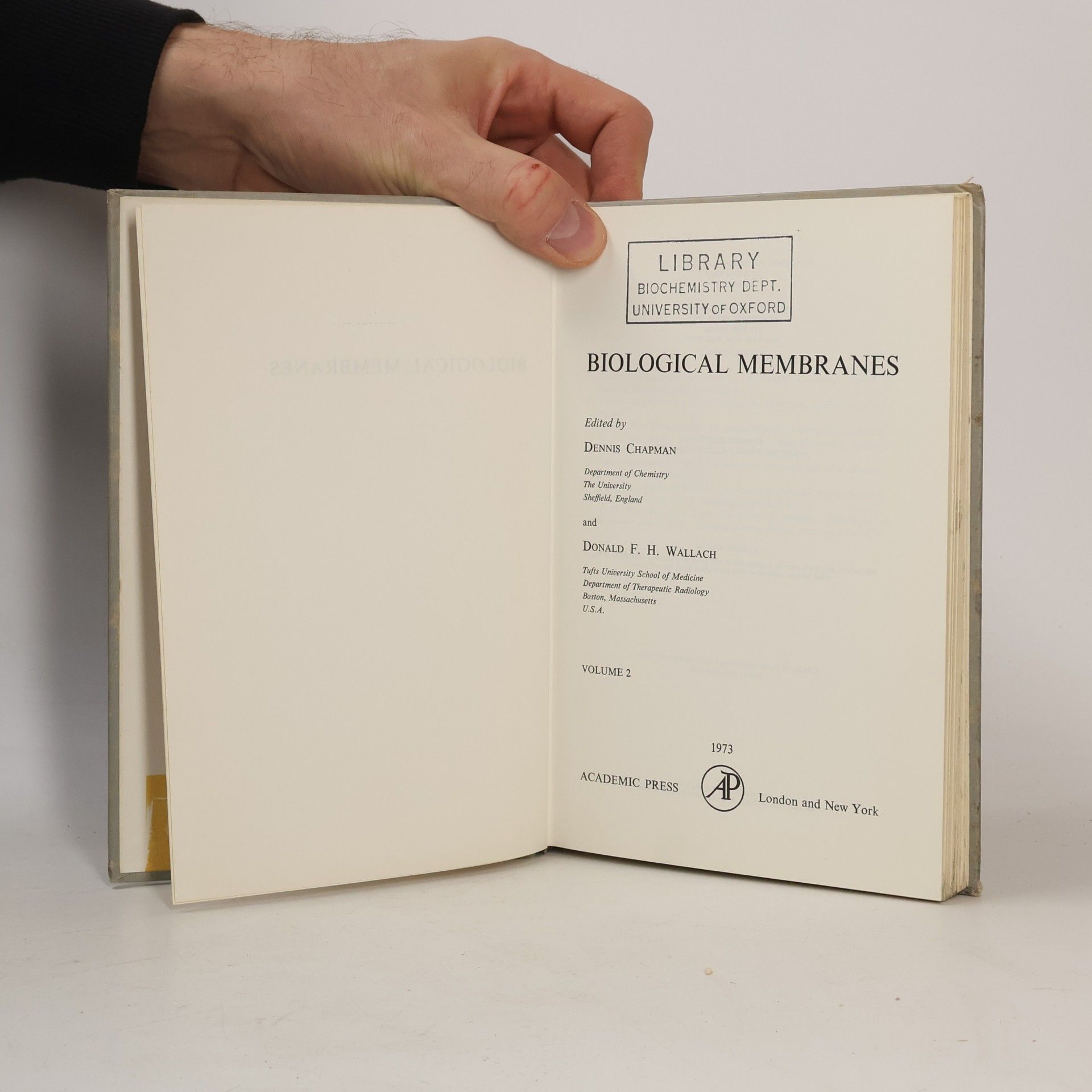 Dennis Chapman Biological Membranes