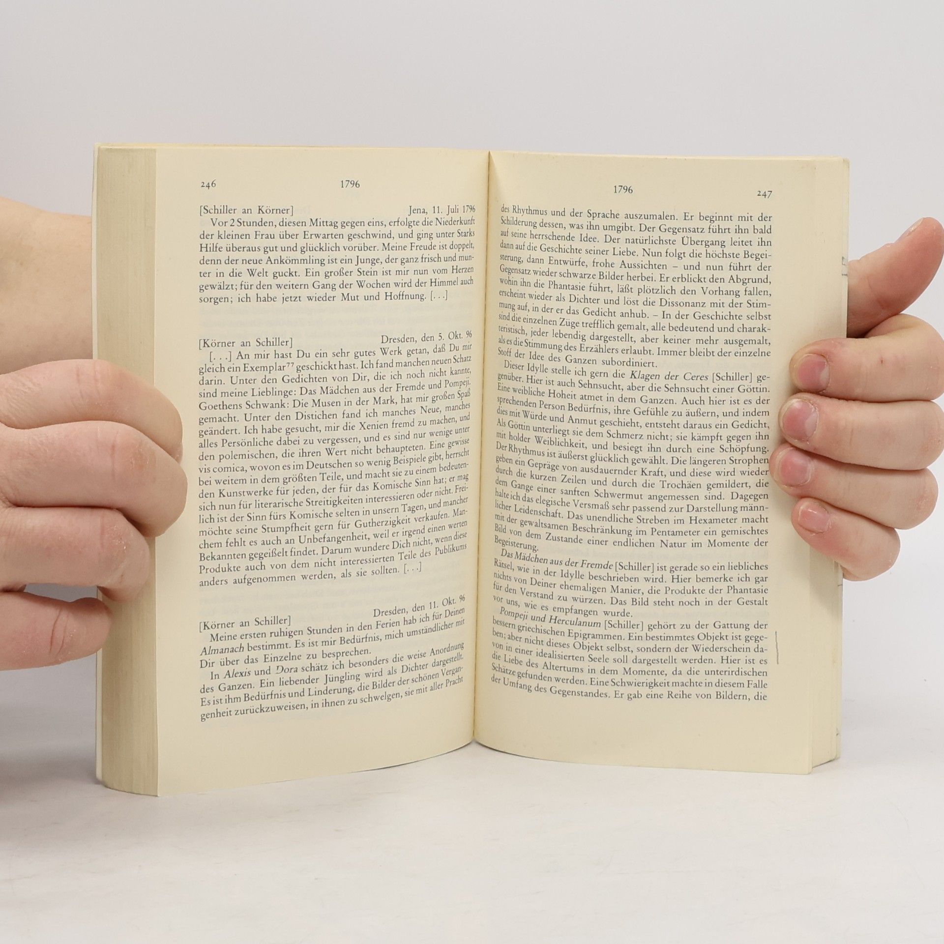 Friedrich Schiller Briefwechsel zwischen Schiller und Körner