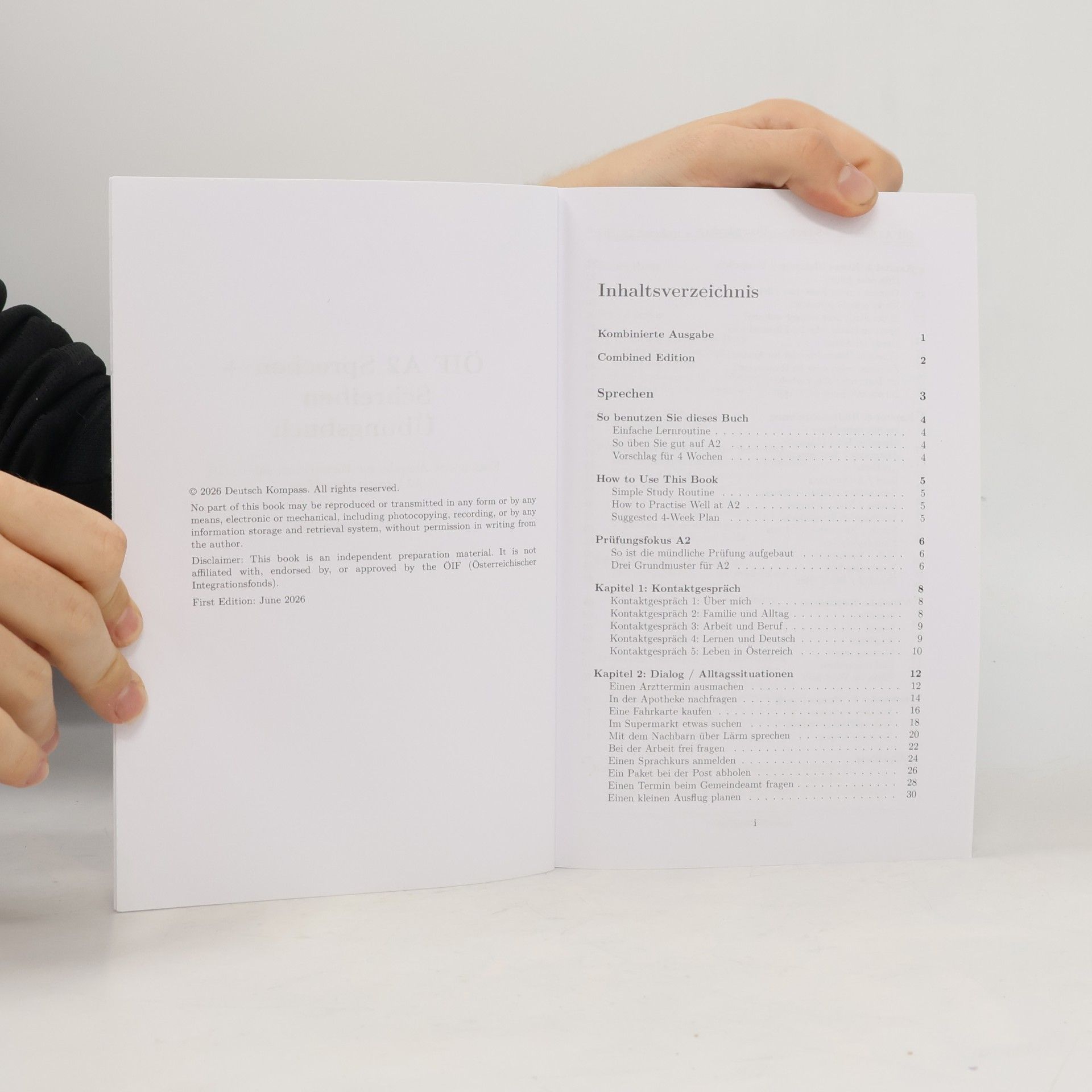 Deutsch Kompass: ÖIF A2 Sprechen + Schreiben Übungsbuch