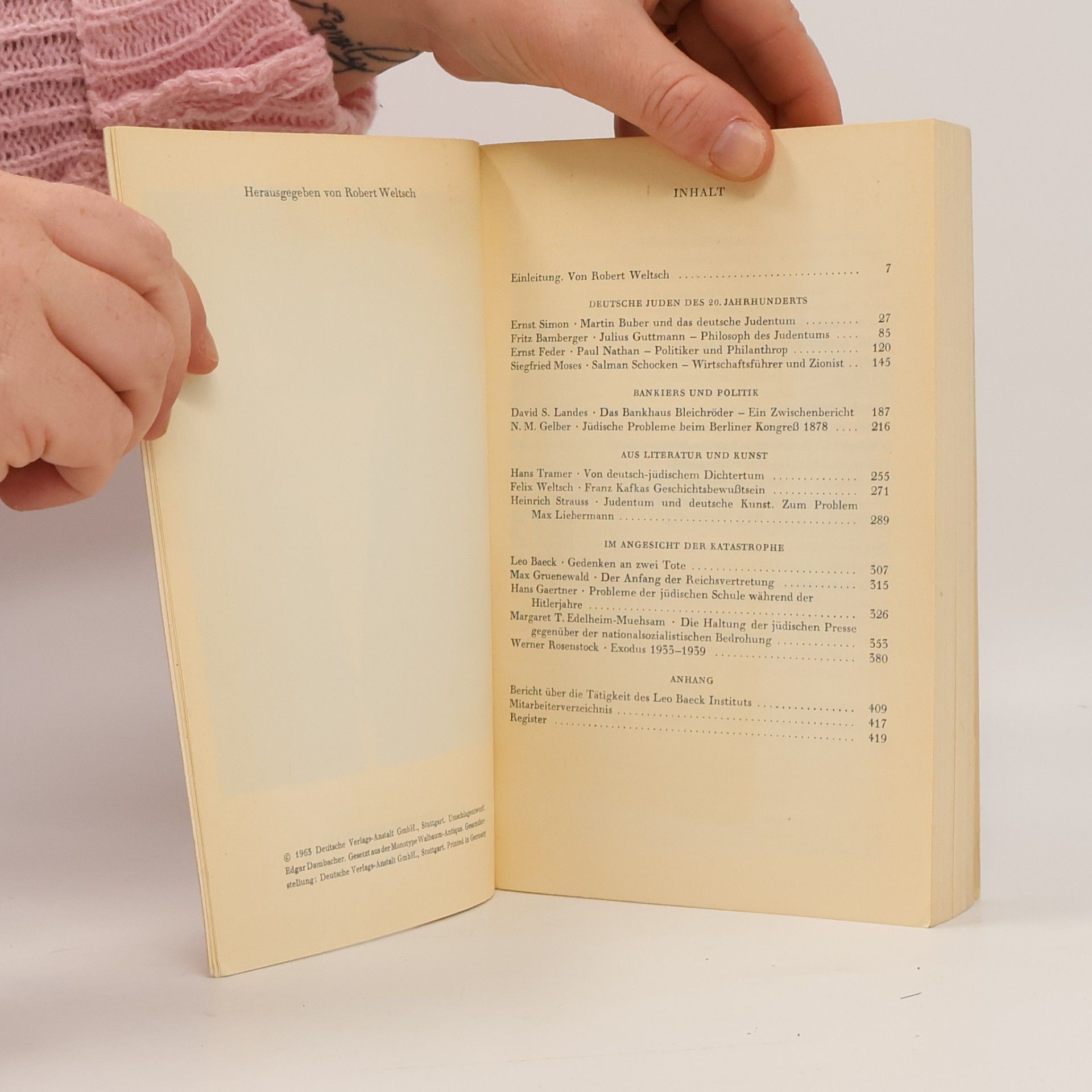 Robert Weltsch Deutsches Judentum. Aufstieg und Krise