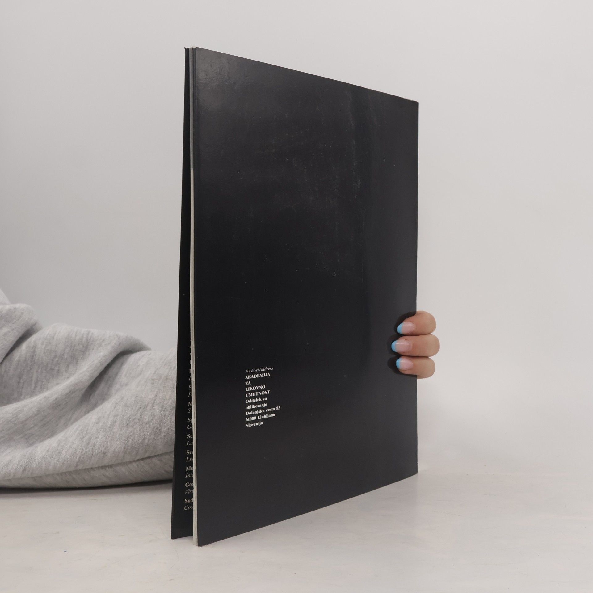 Various authors ALU – Oddelek za oblikovanje / ALU – Design Department
