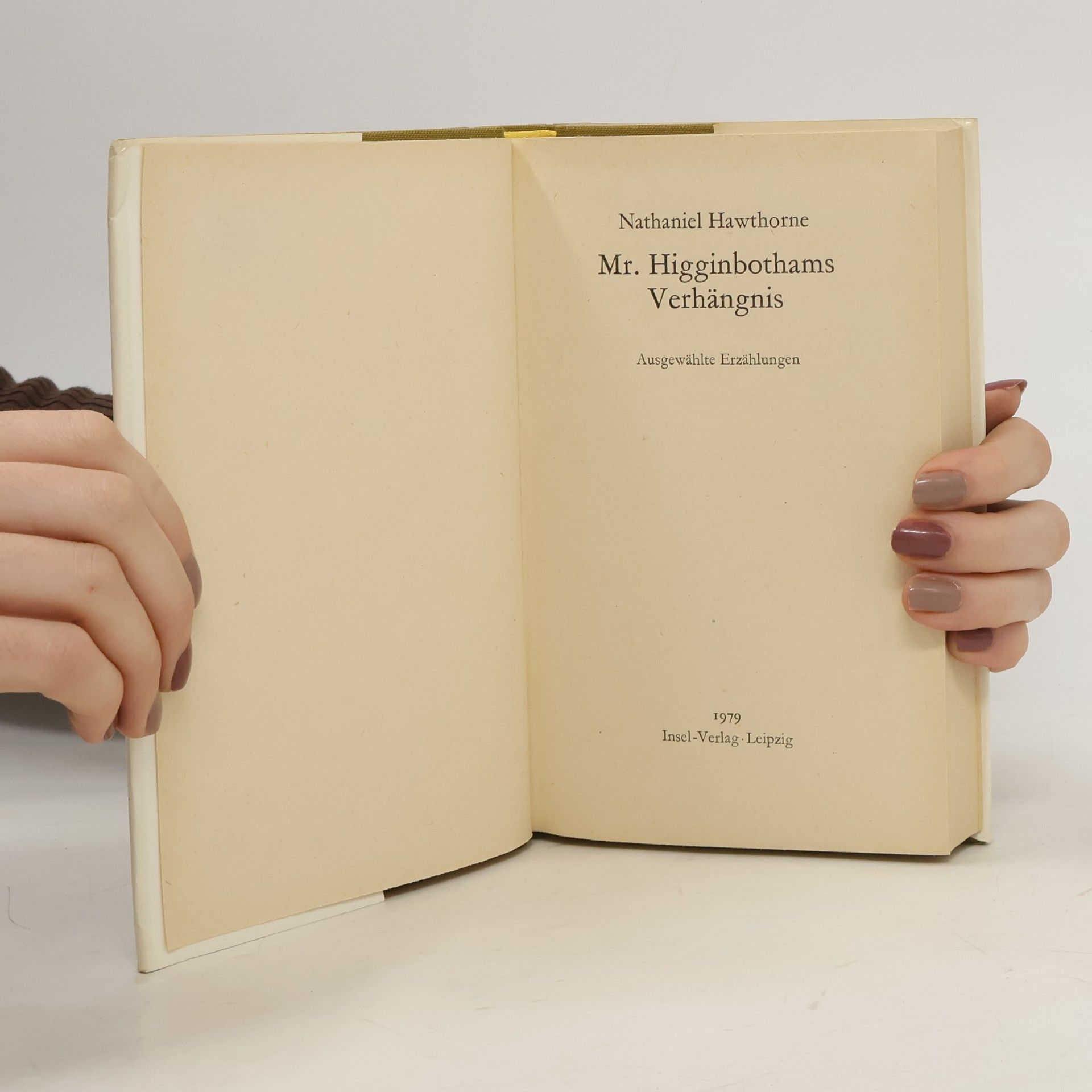 Nathaniel Hawthorne Mr. Higginbothams Verhängnis. Ausgewählte Erzählungen