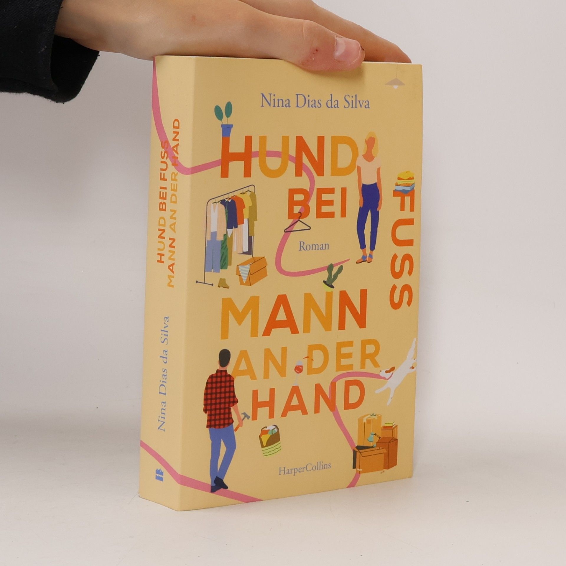 Hund bei Fuß, Mann an der Hand