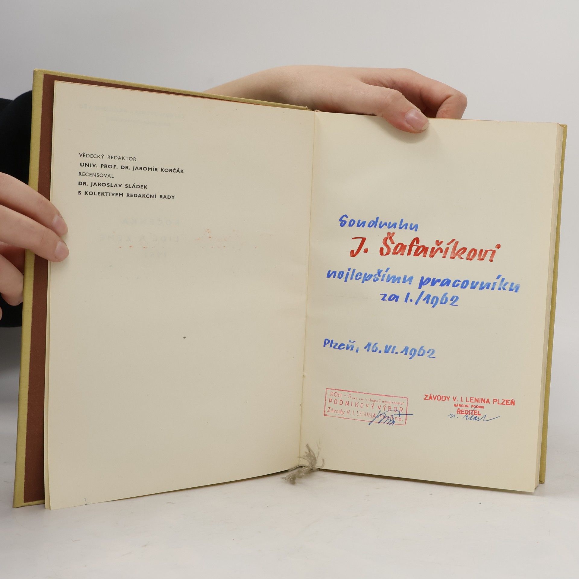 Kolektív autorov Ročenka Lidé a země 1961