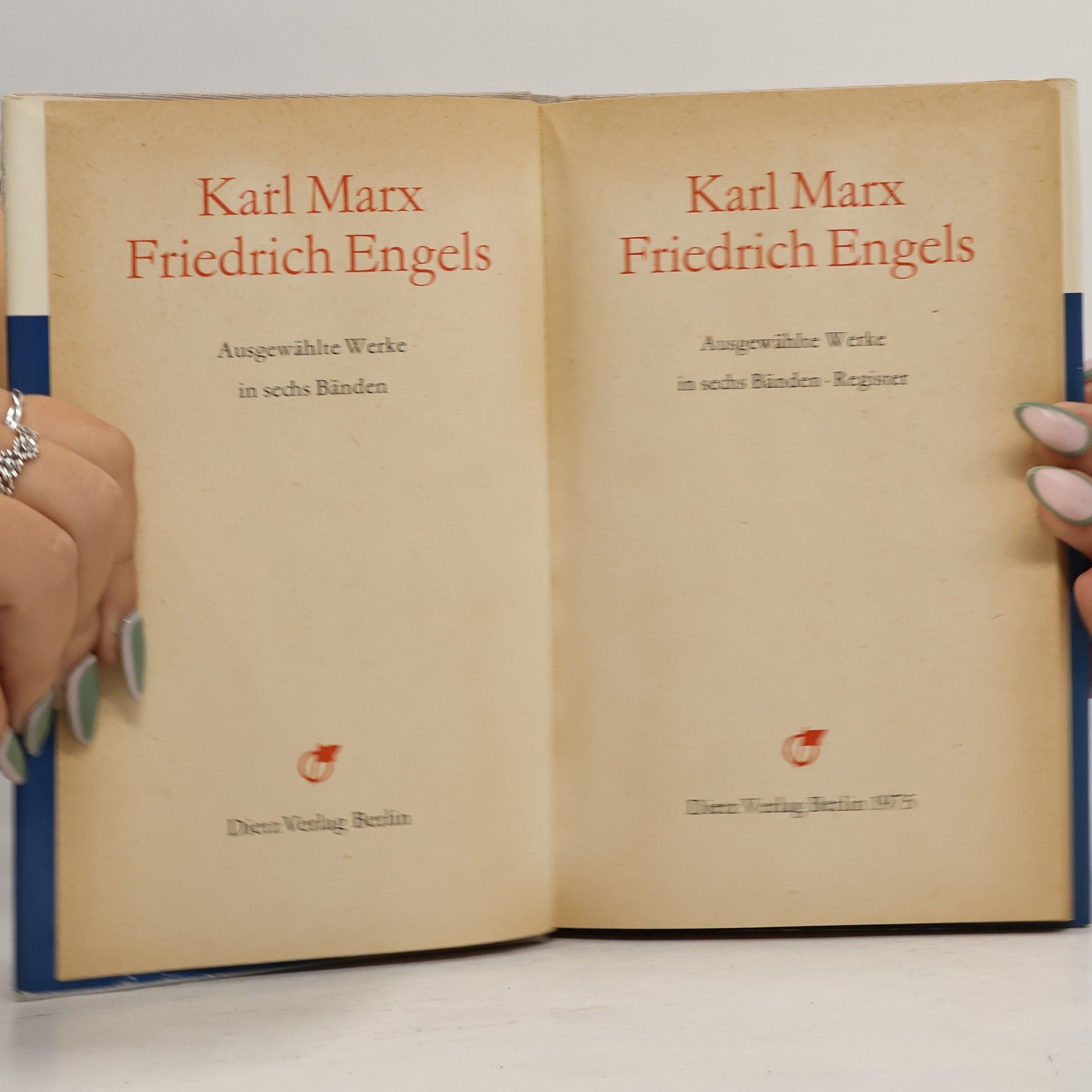 Karl Marx Ausgewählte Werke. Register