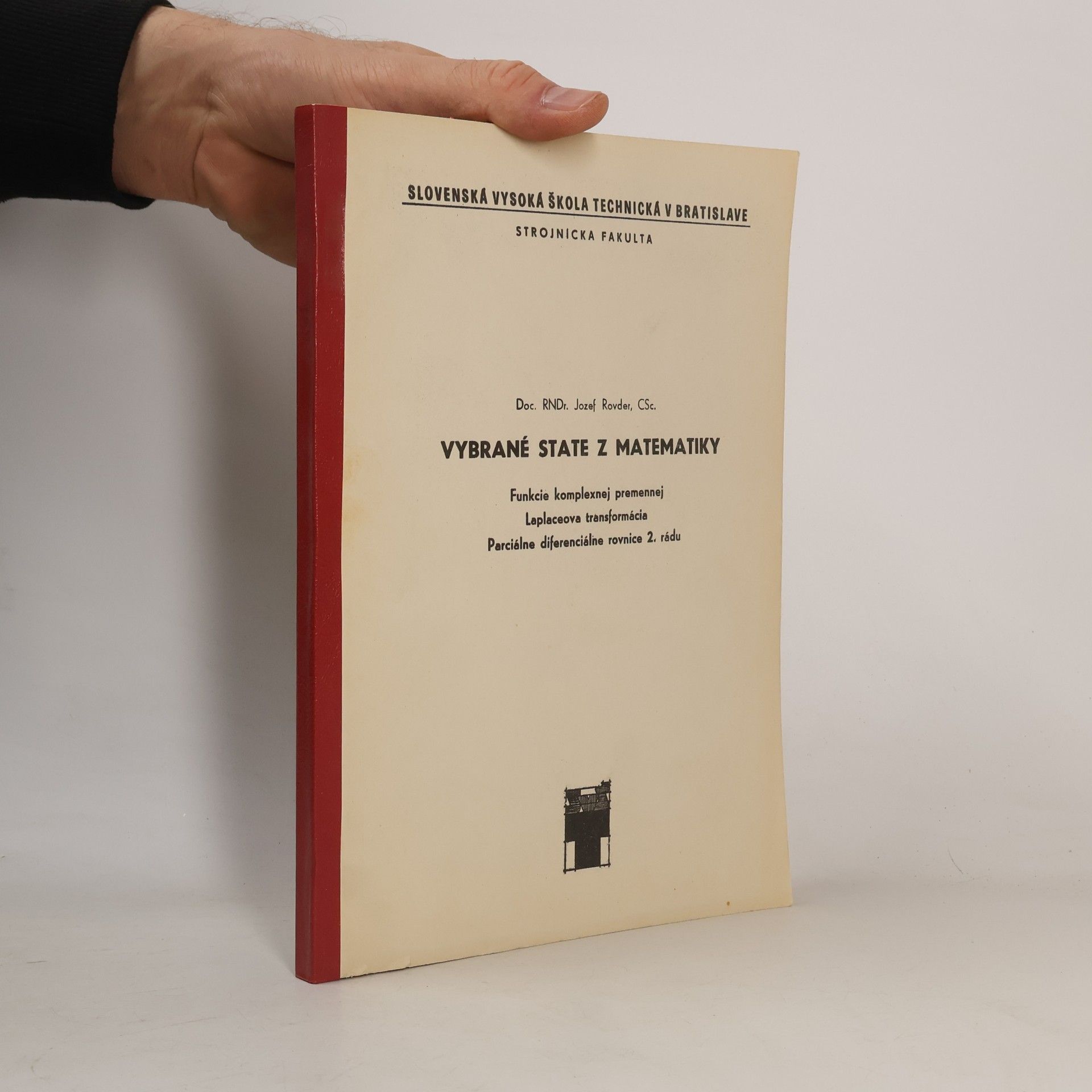Jozef Rovder Vybrané state z matematiky
