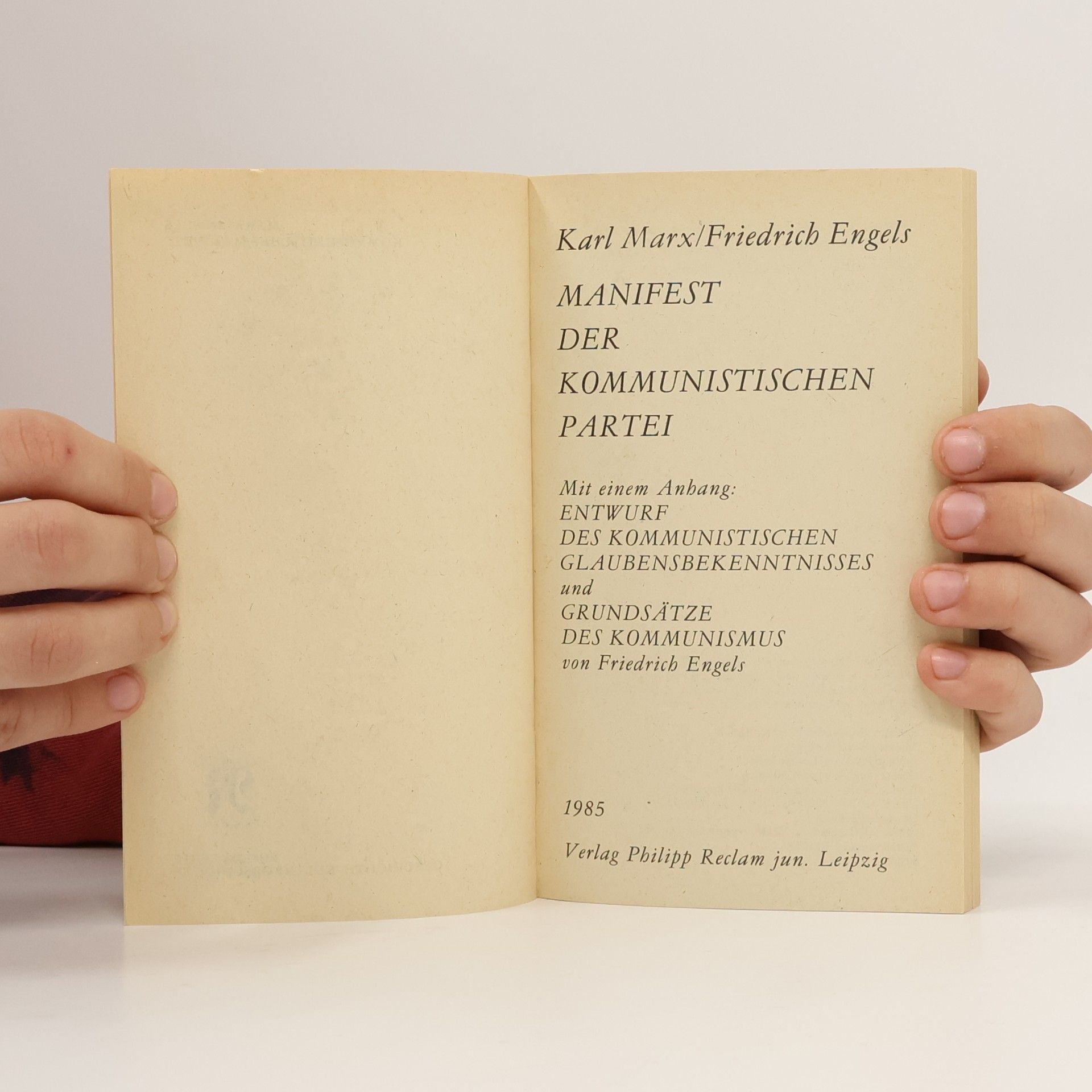 Friedrich Engels Manifest der Kommunistischen Partei