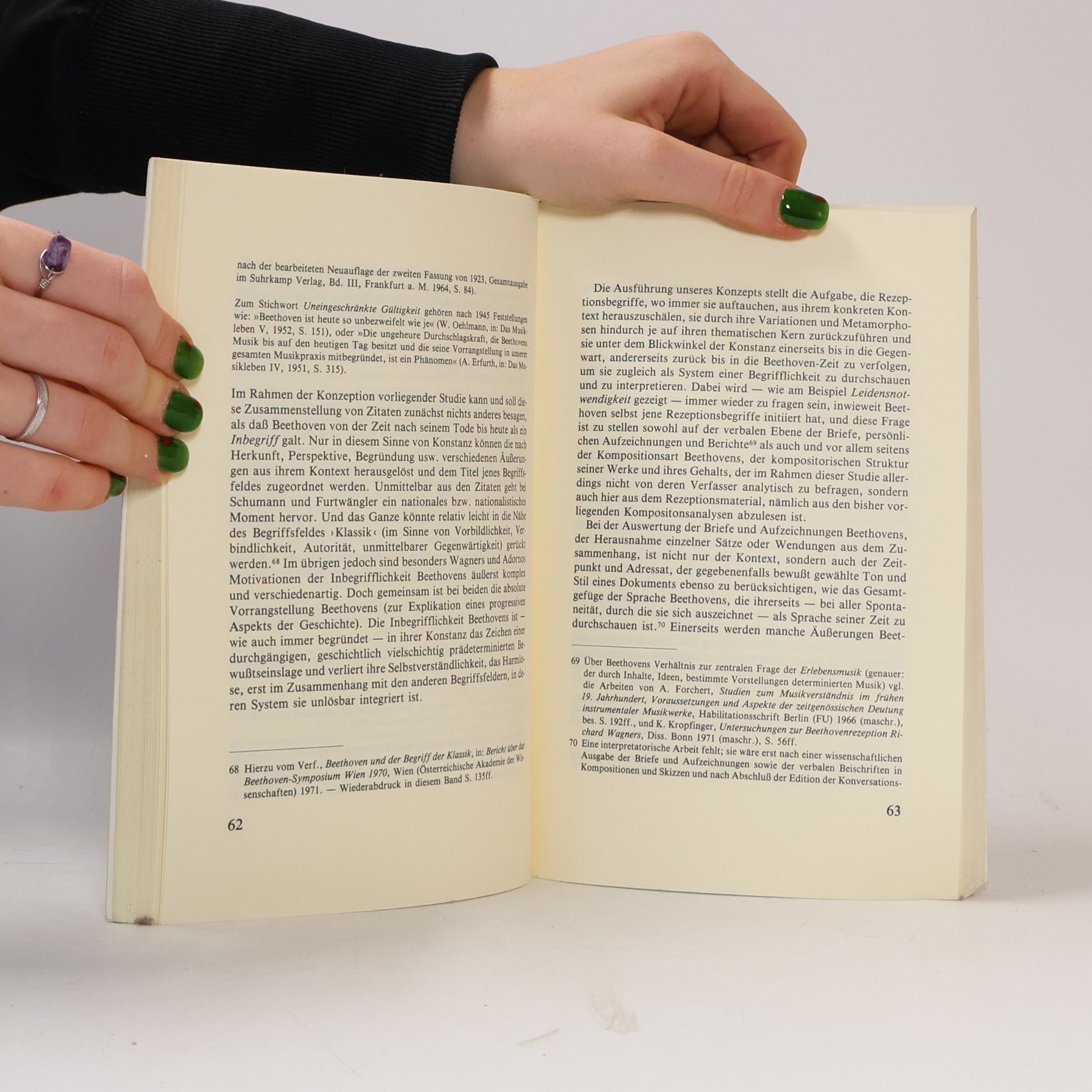 Hans Heinrich Eggebrecht Zur Geschichte der Beethoven-Rezeption