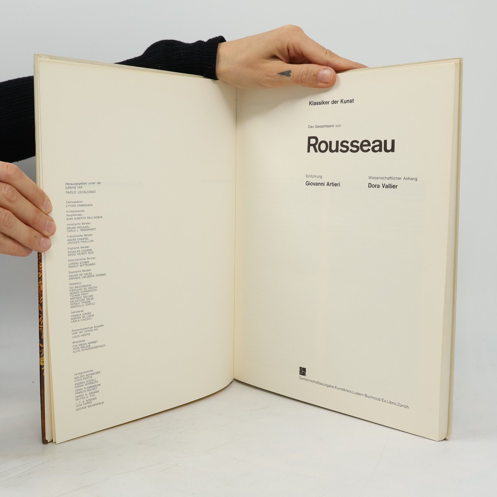 Giovanni Artieri Das Gesamtwerk von Rousseau