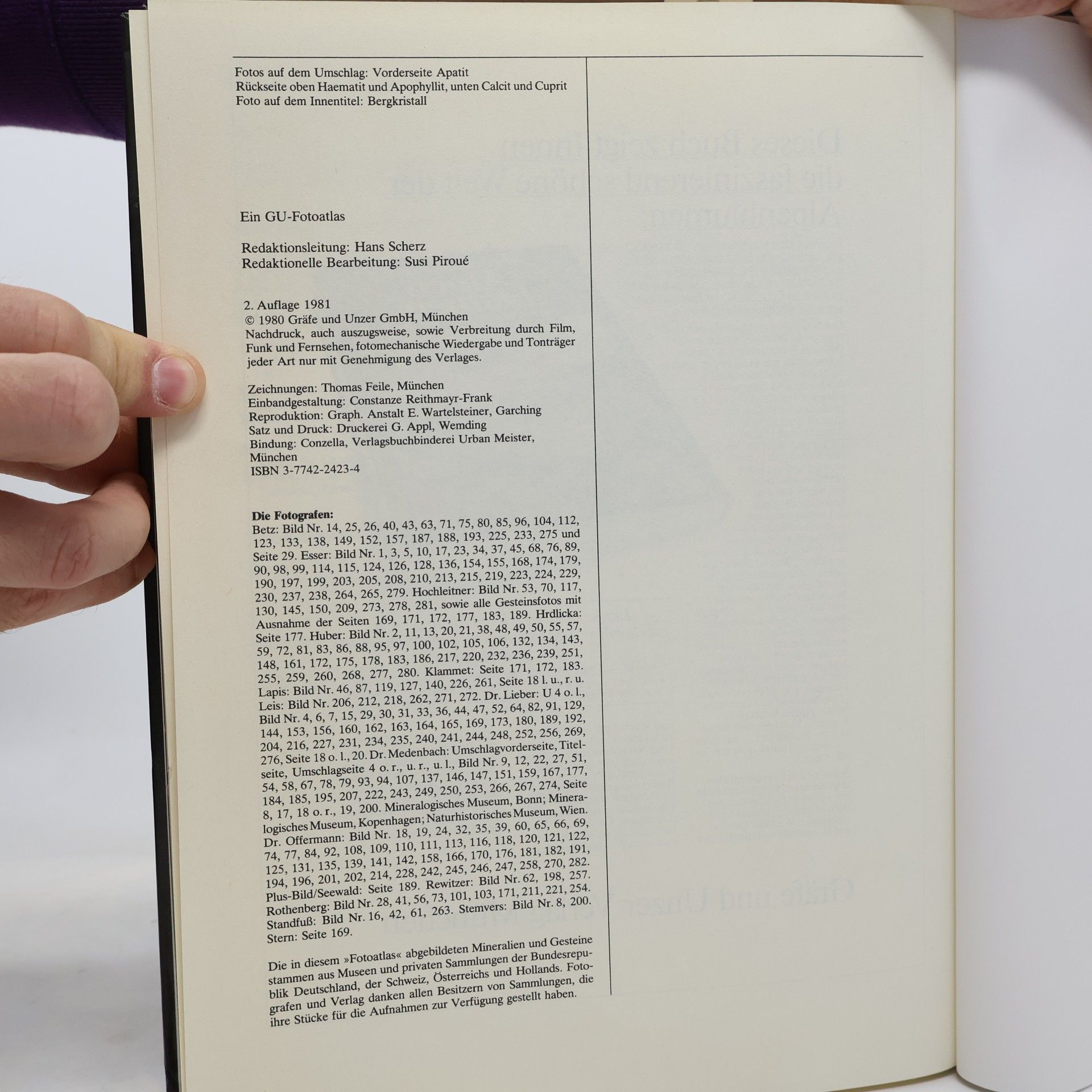 Rupert Hochleitner Fotoatlas der Mineralien und Gesteine