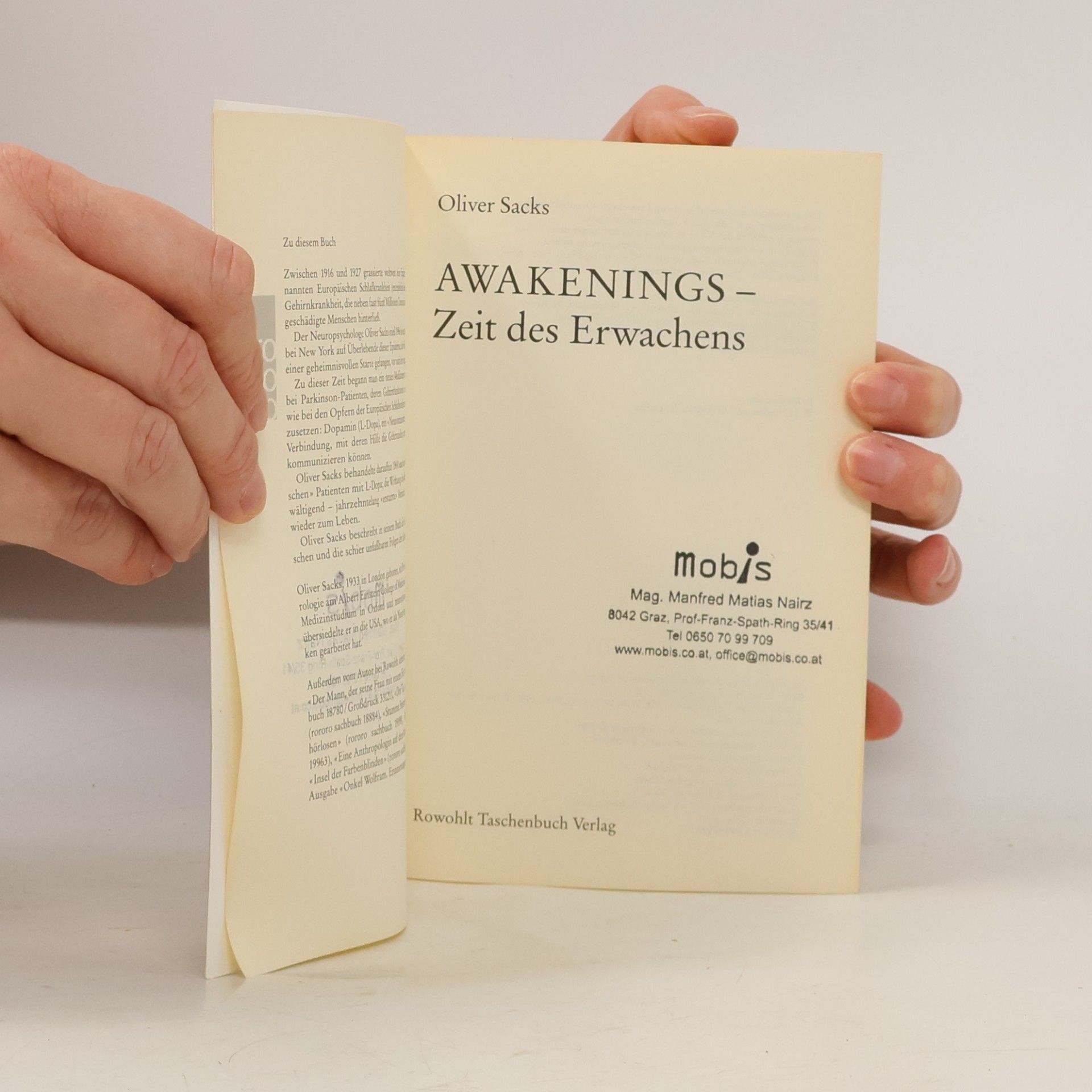 Oliver Sacks Awakenings