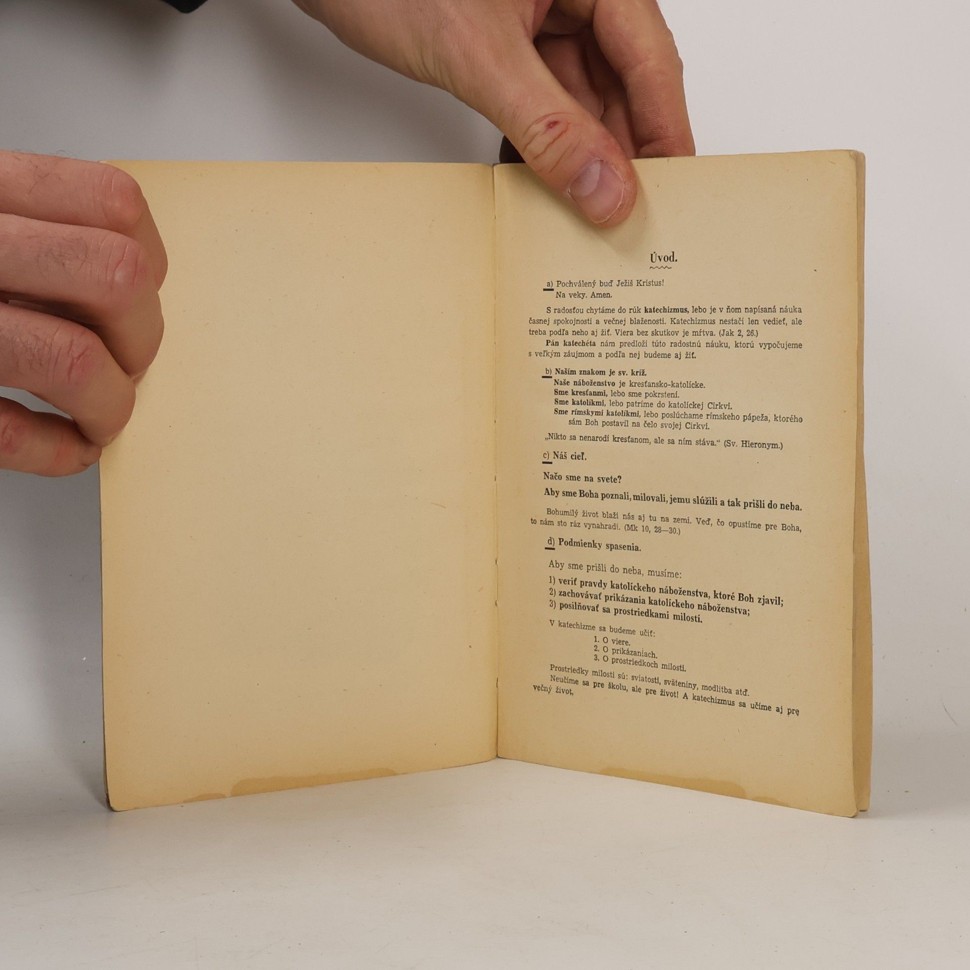 Kolektív autorov Katechizmus pre V. ročník ľud., I. triedu meštianskych a I. triedu stredných škol