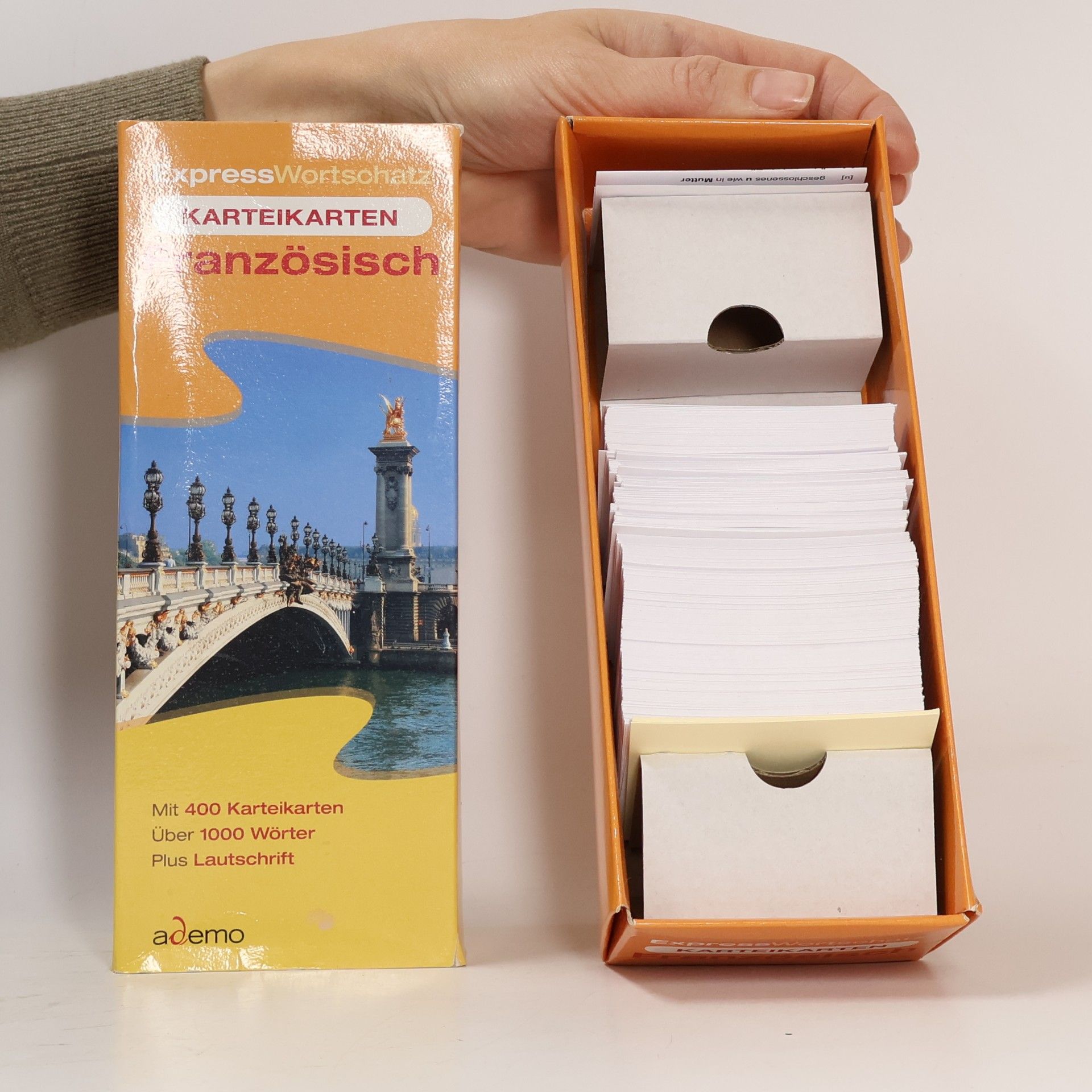 Expresswortschatz: Französisch-Karteikarten