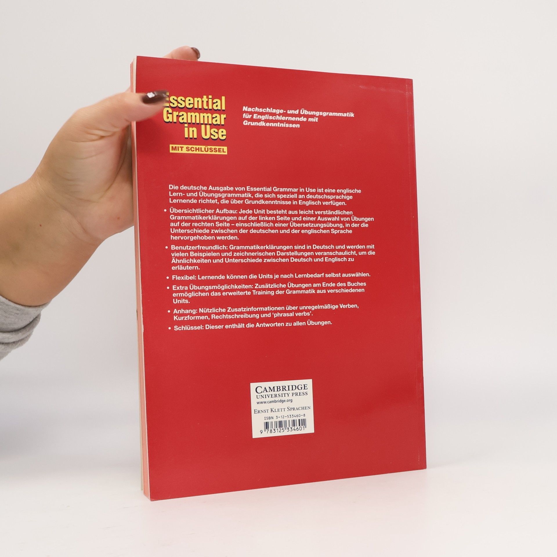 Raymond Murphy Essential Grammar in Use German Edition (Klett version)