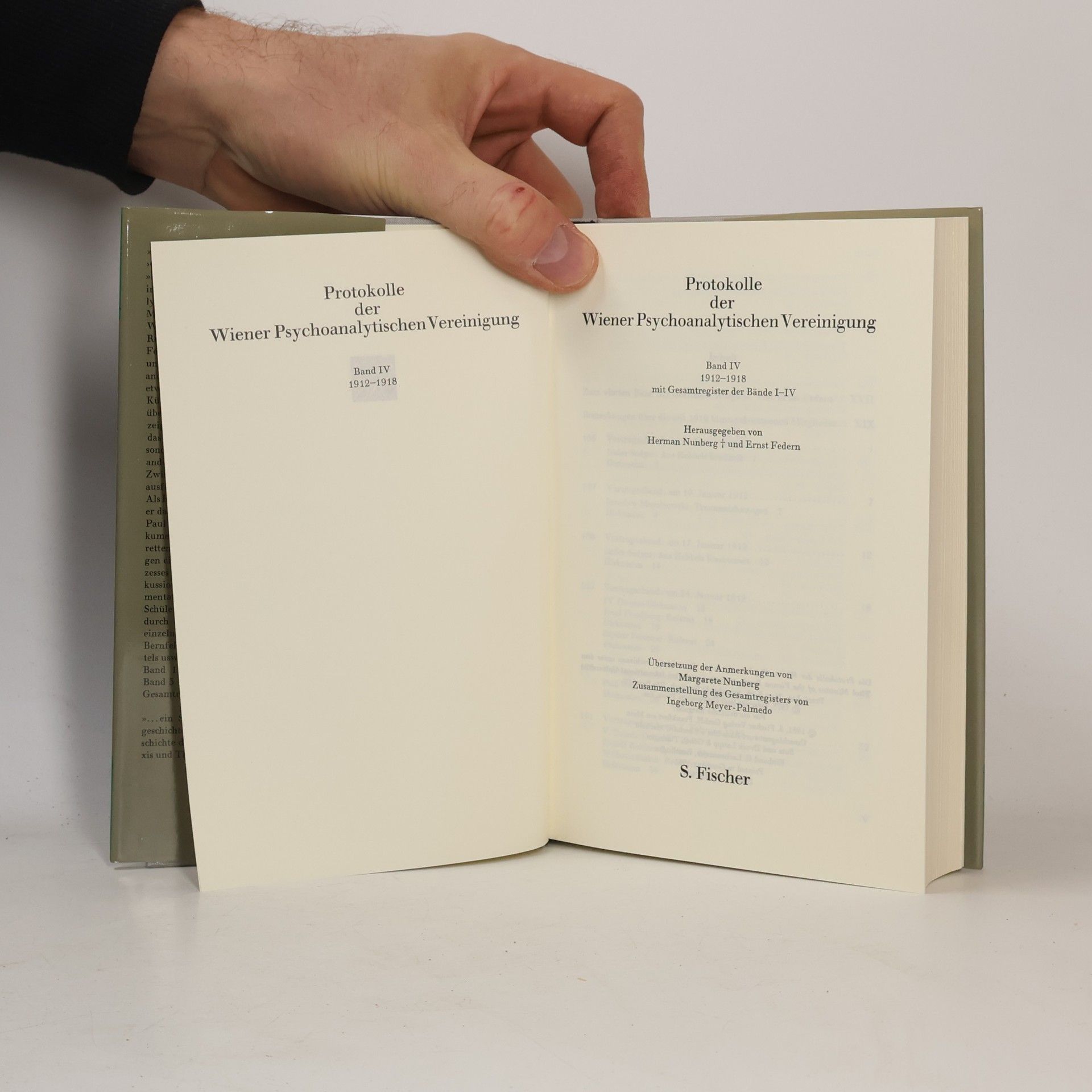 Hermann Nunberg Protokolle der Wiener Psychoanalytischen Vereinigung