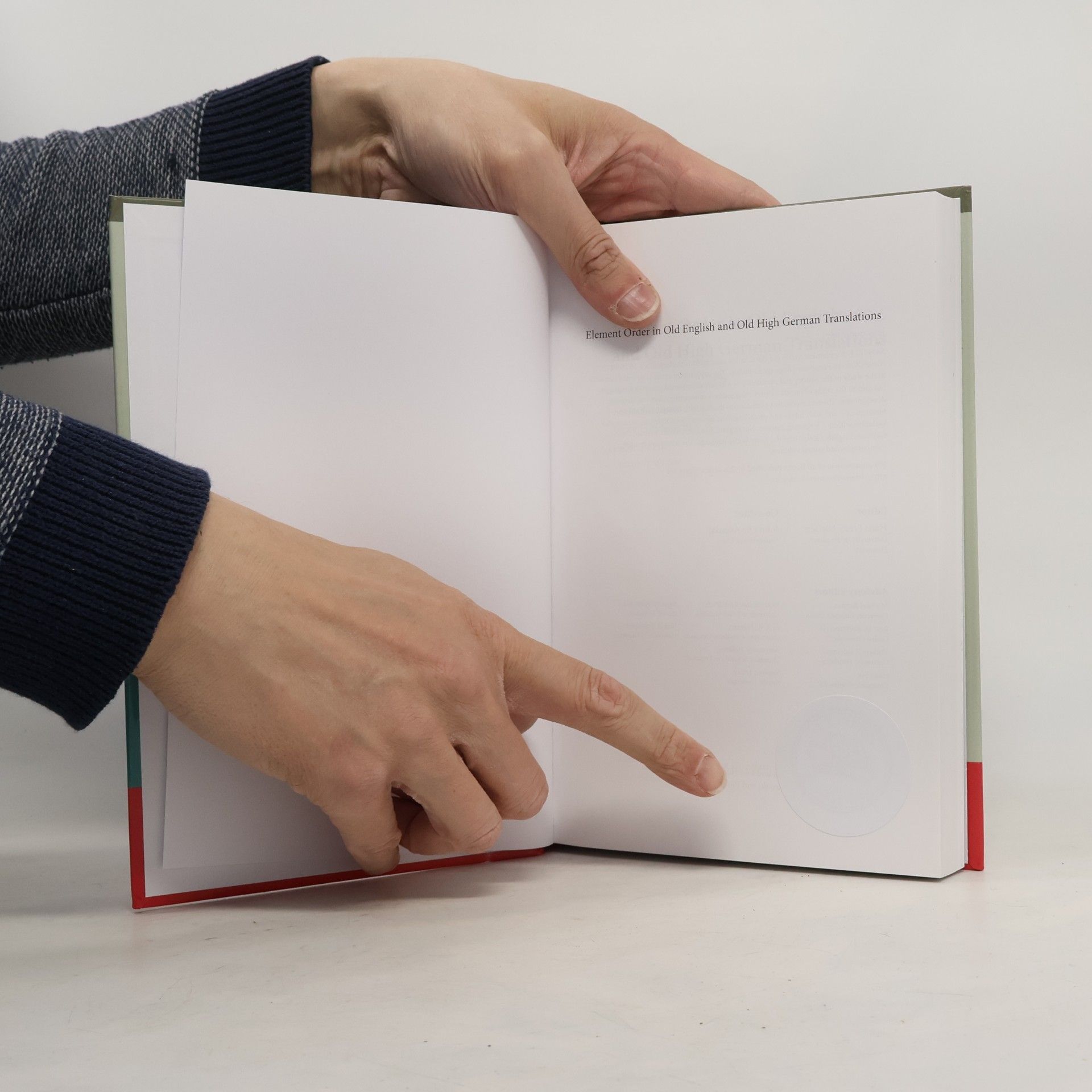 Anna Cichosz NOWELE Supplement Series - 28: Element Order in Old English and Old High German Translations