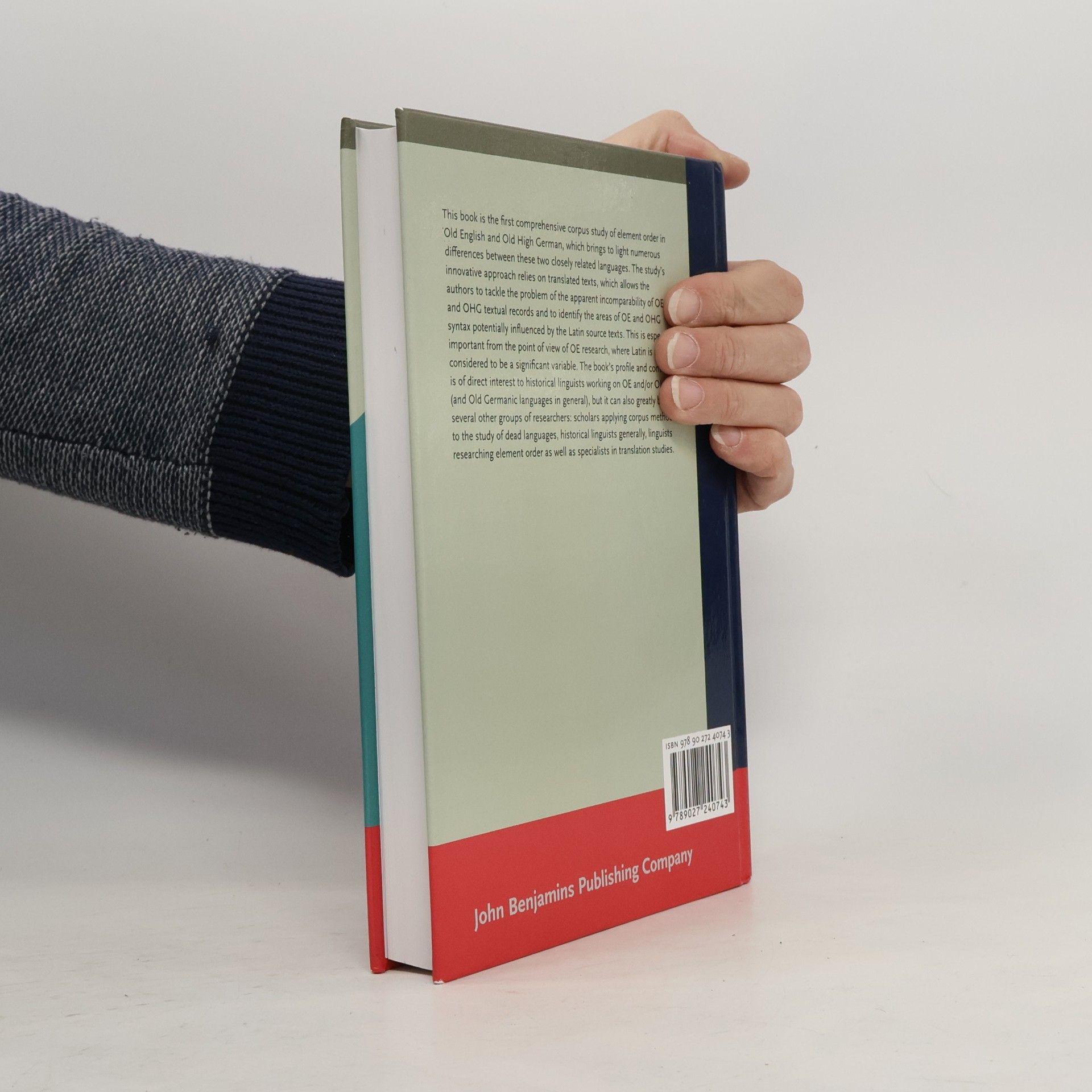 Anna Cichosz NOWELE Supplement Series - 28: Element Order in Old English and Old High German Translations