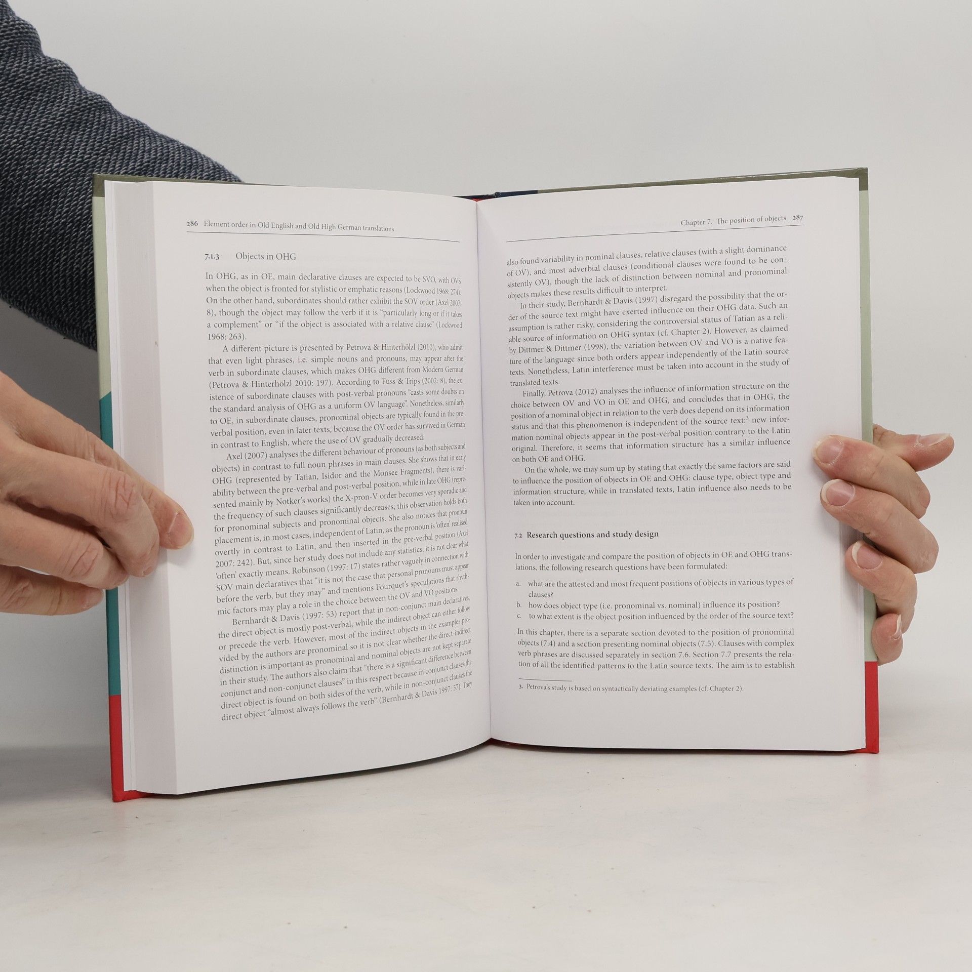 Anna Cichosz NOWELE Supplement Series - 28: Element Order in Old English and Old High German Translations