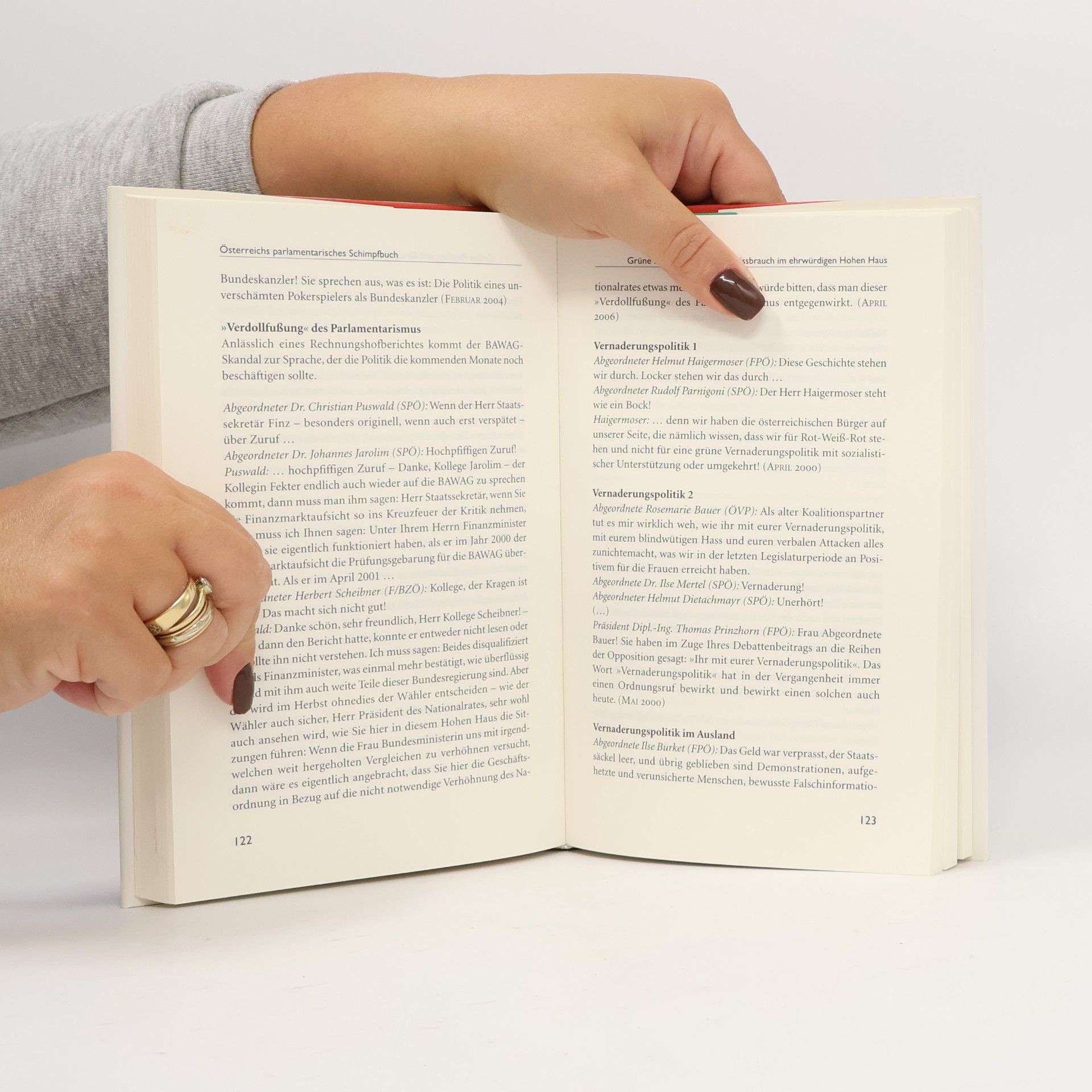 Tatjana Duffek Österreichs parlamentarisches Schimpfbuch