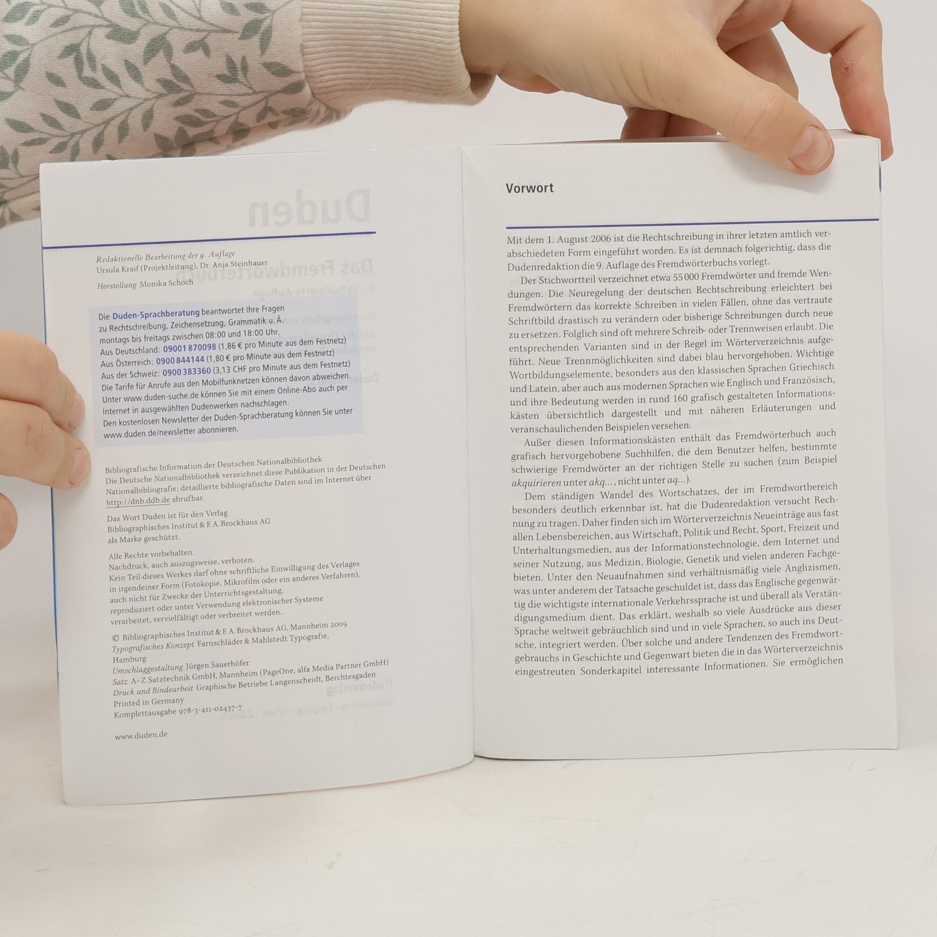 Ursula Kraif Duden, das Fremdwörterbuch