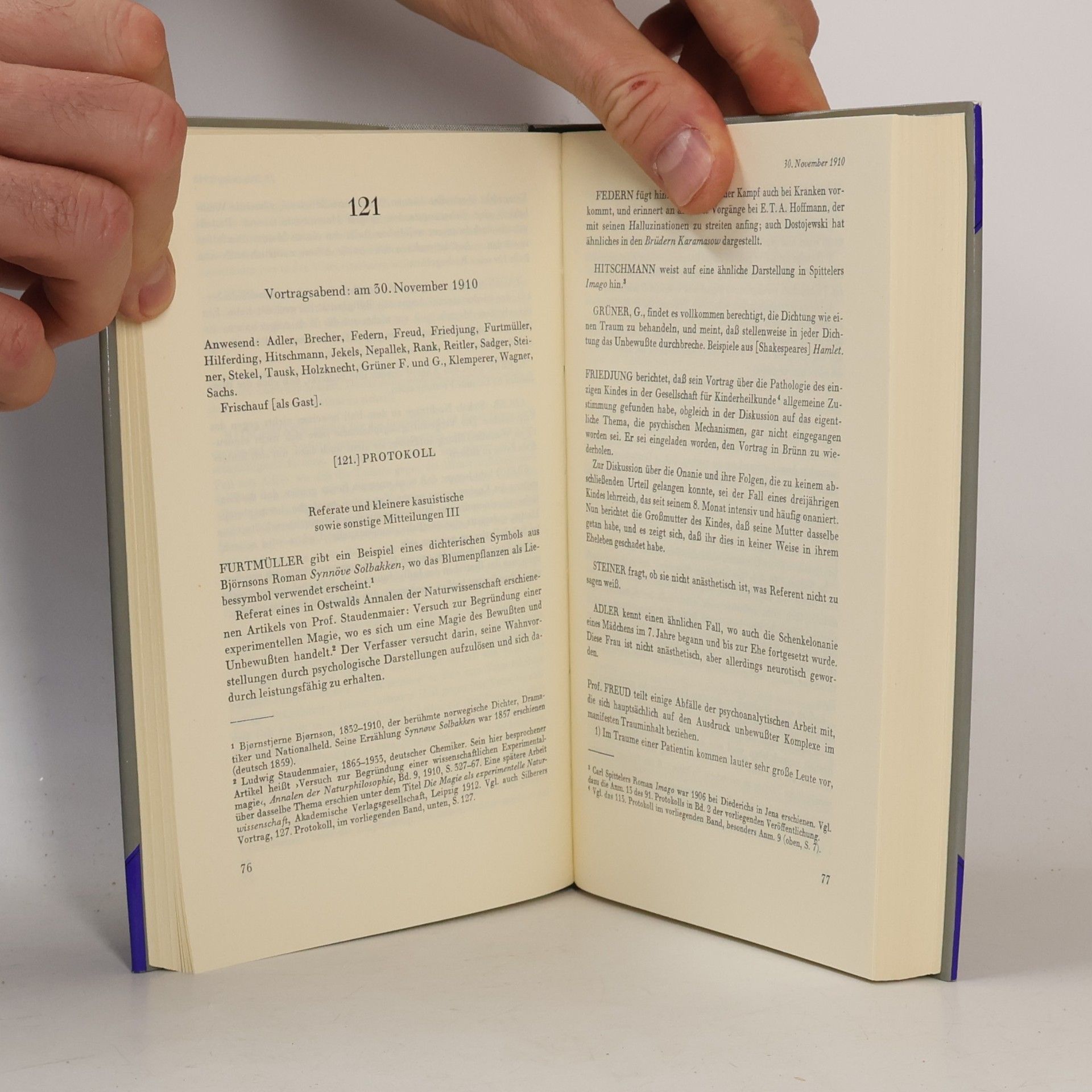 Hermann Nunberg Protokolle der Wiener Psychoanalytischen Vereinigung III