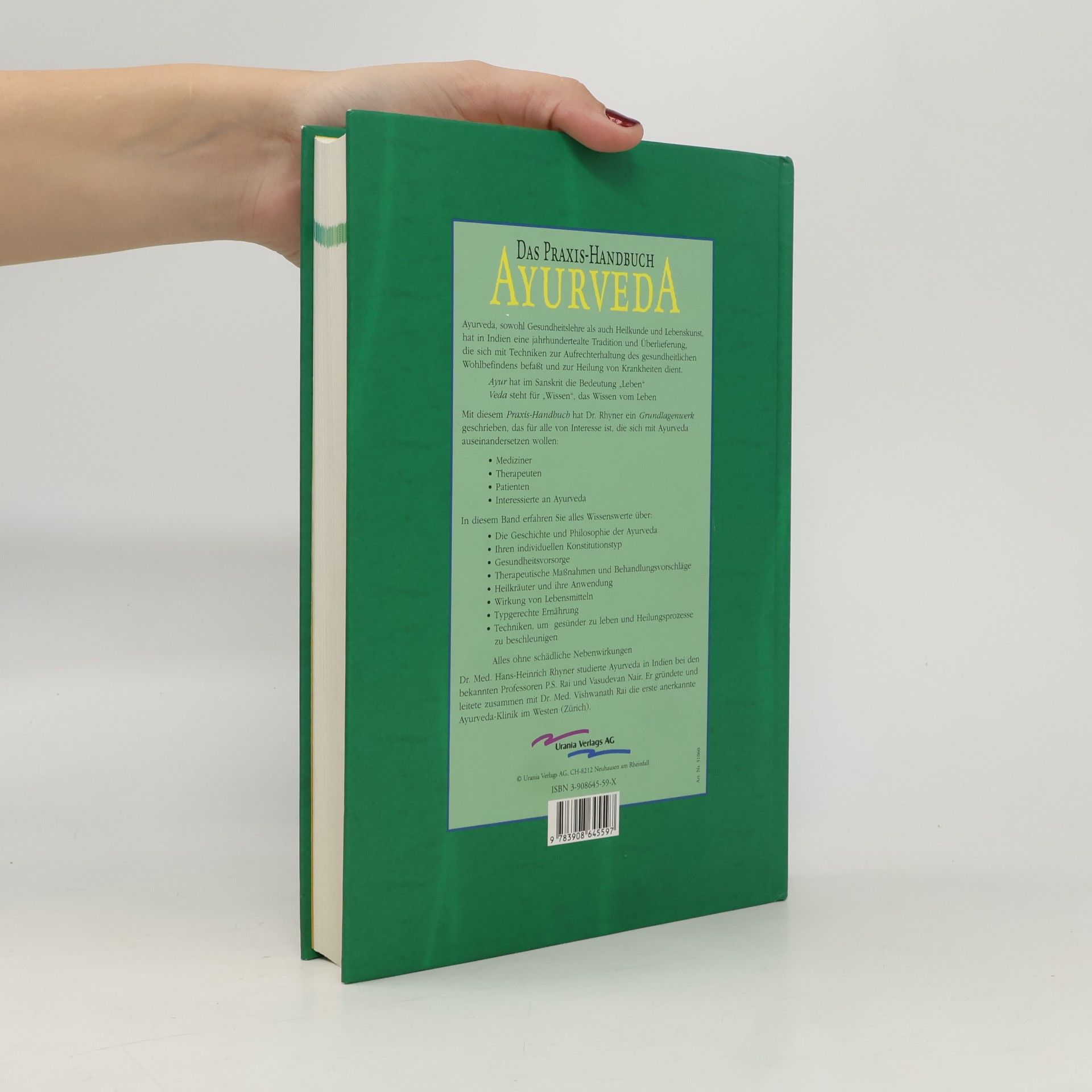 Hans H. Rhyner Das NEUE Ayurveda Praxis Handbuch