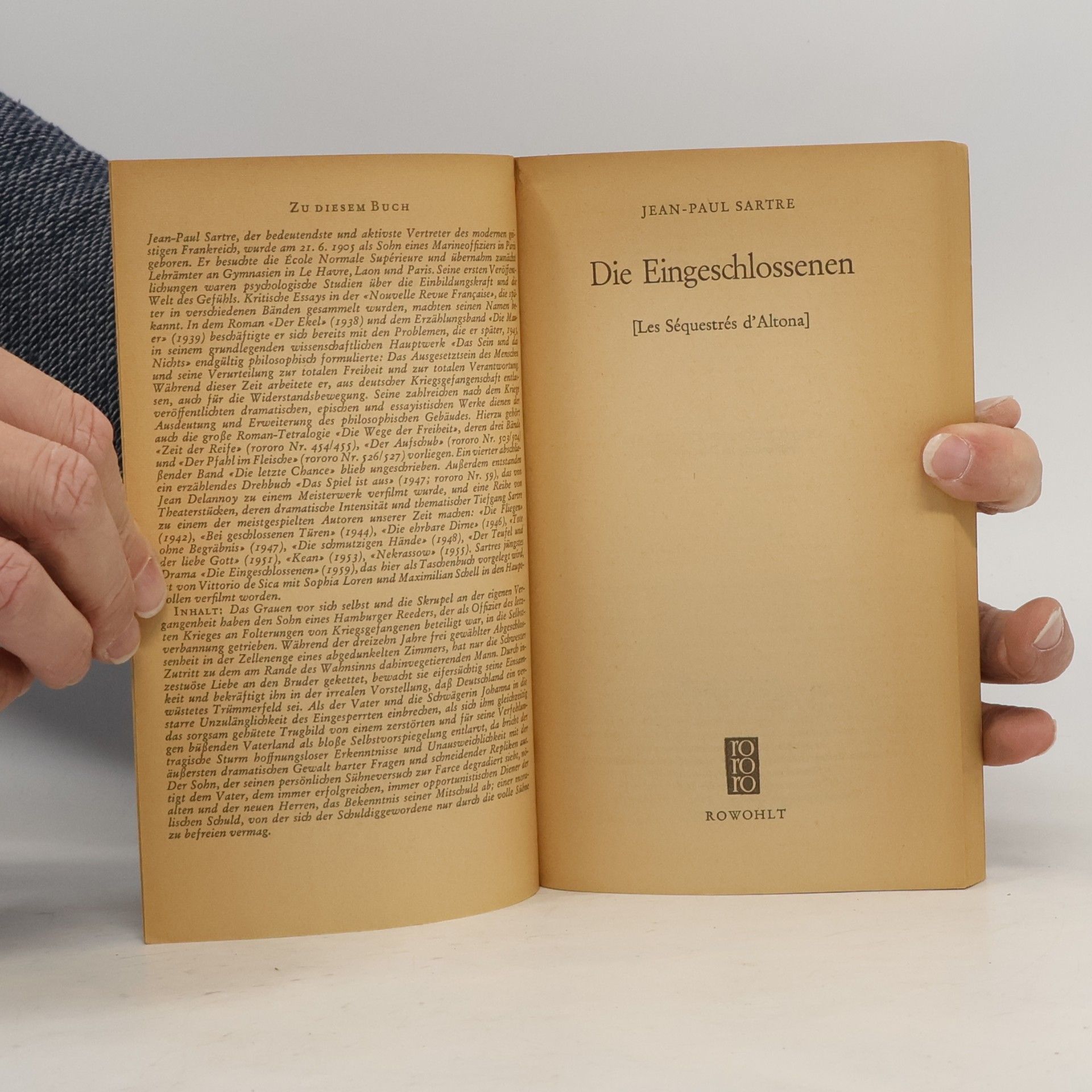 Jean-Paul Sartre Die Eingeschlossenen Drama