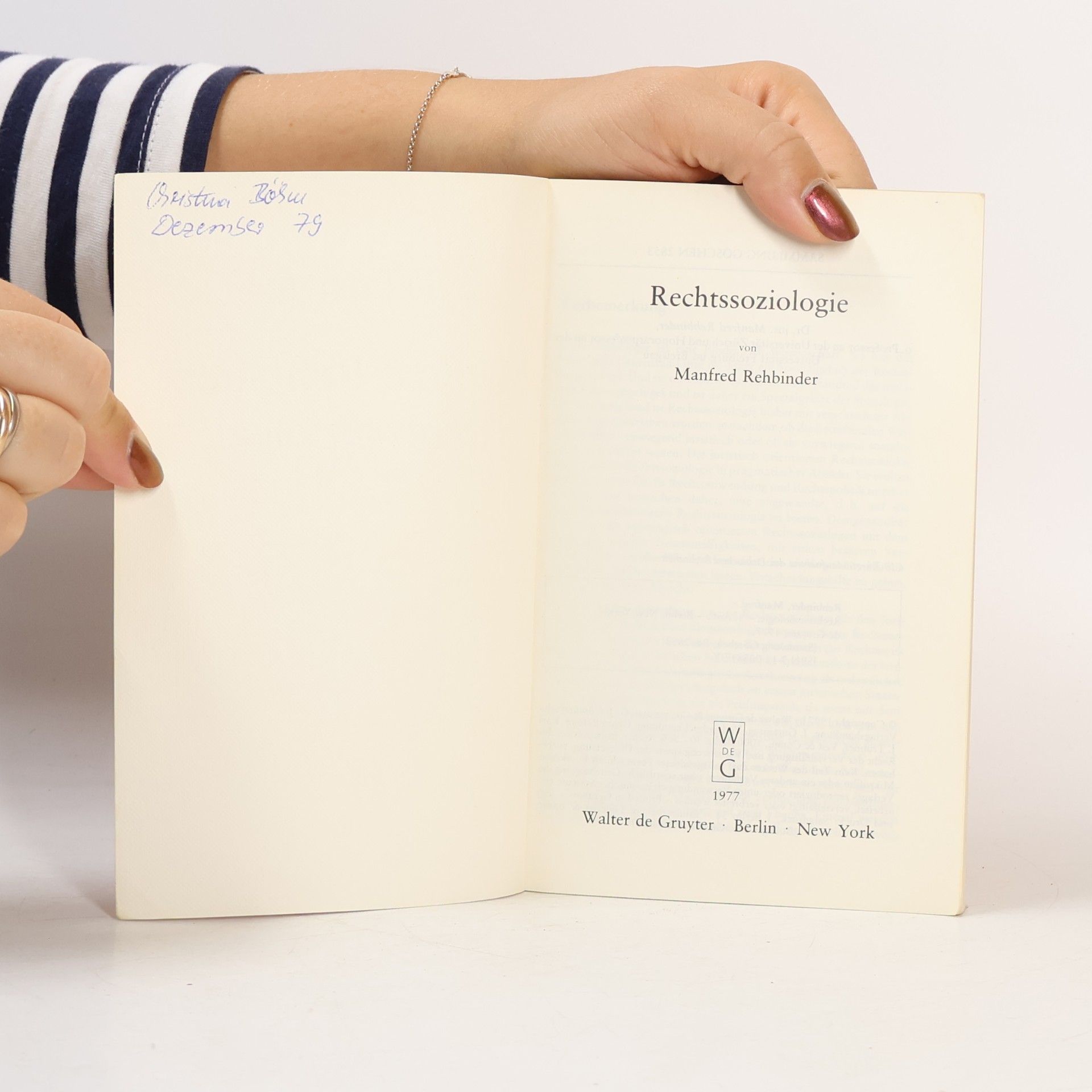 Manfred Rehbinder Sammlung Göschen - 2853: Rechtssoziologie