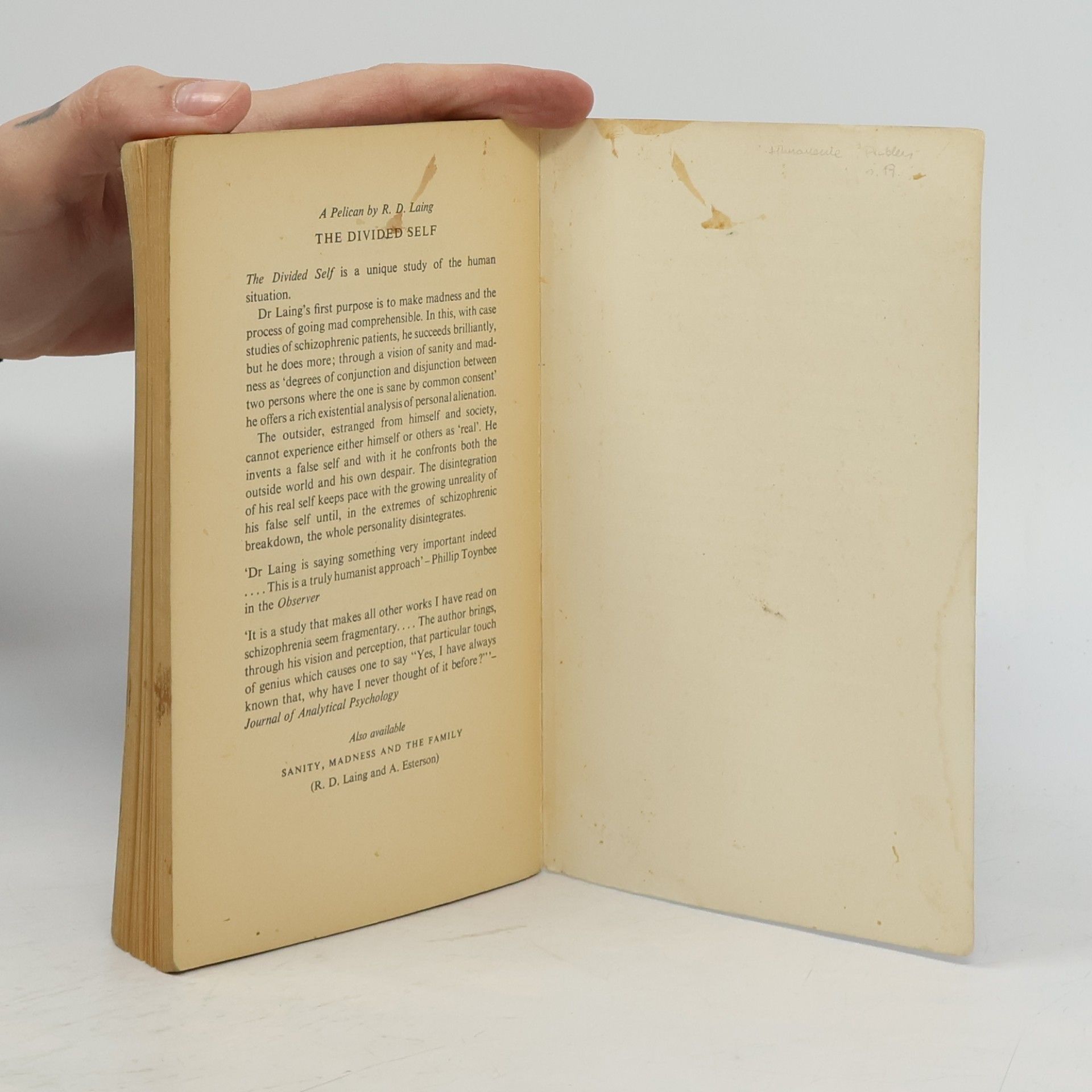 Ronald D. Laing The Politics of Experience and The Bird of Paradise