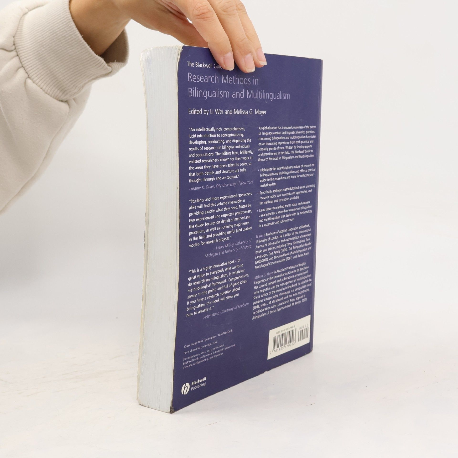 Li Wei The Blackwell Guide to Research Methods in Bilingualism and Multilingualism
