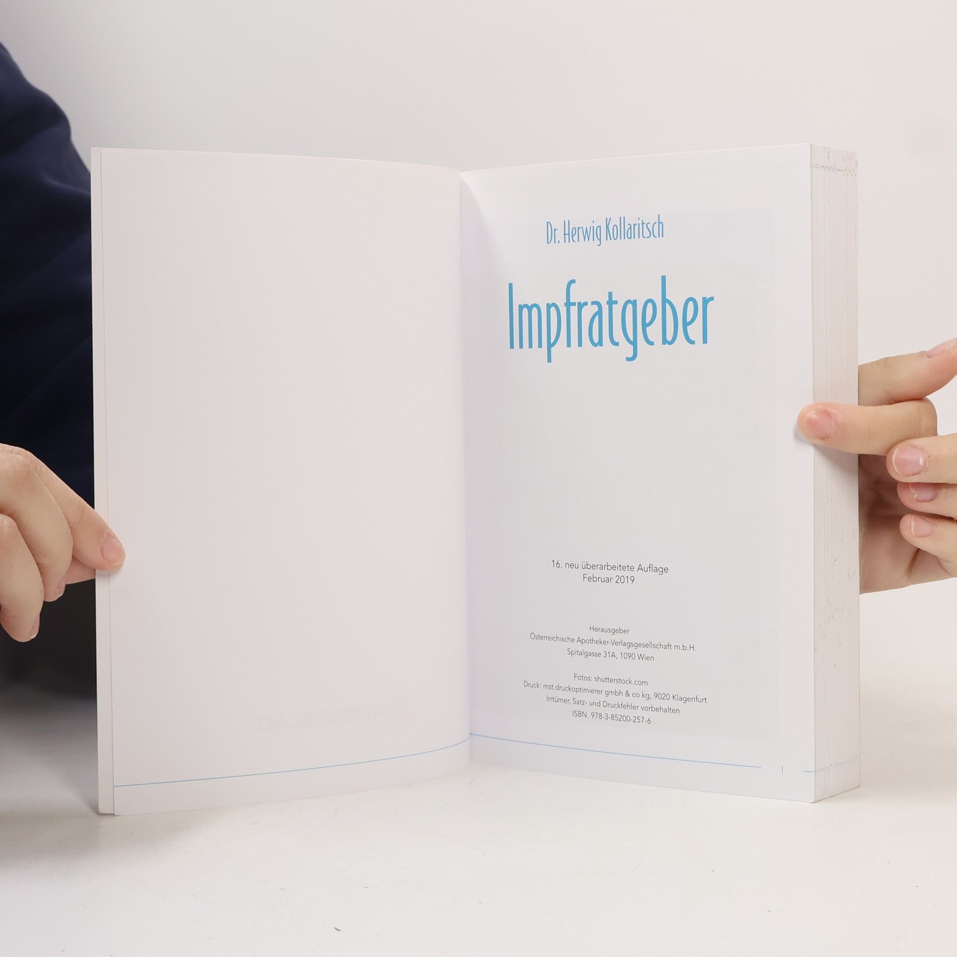 Herwig Kollaritsch Impfratgeber Ausgabe 2019/20