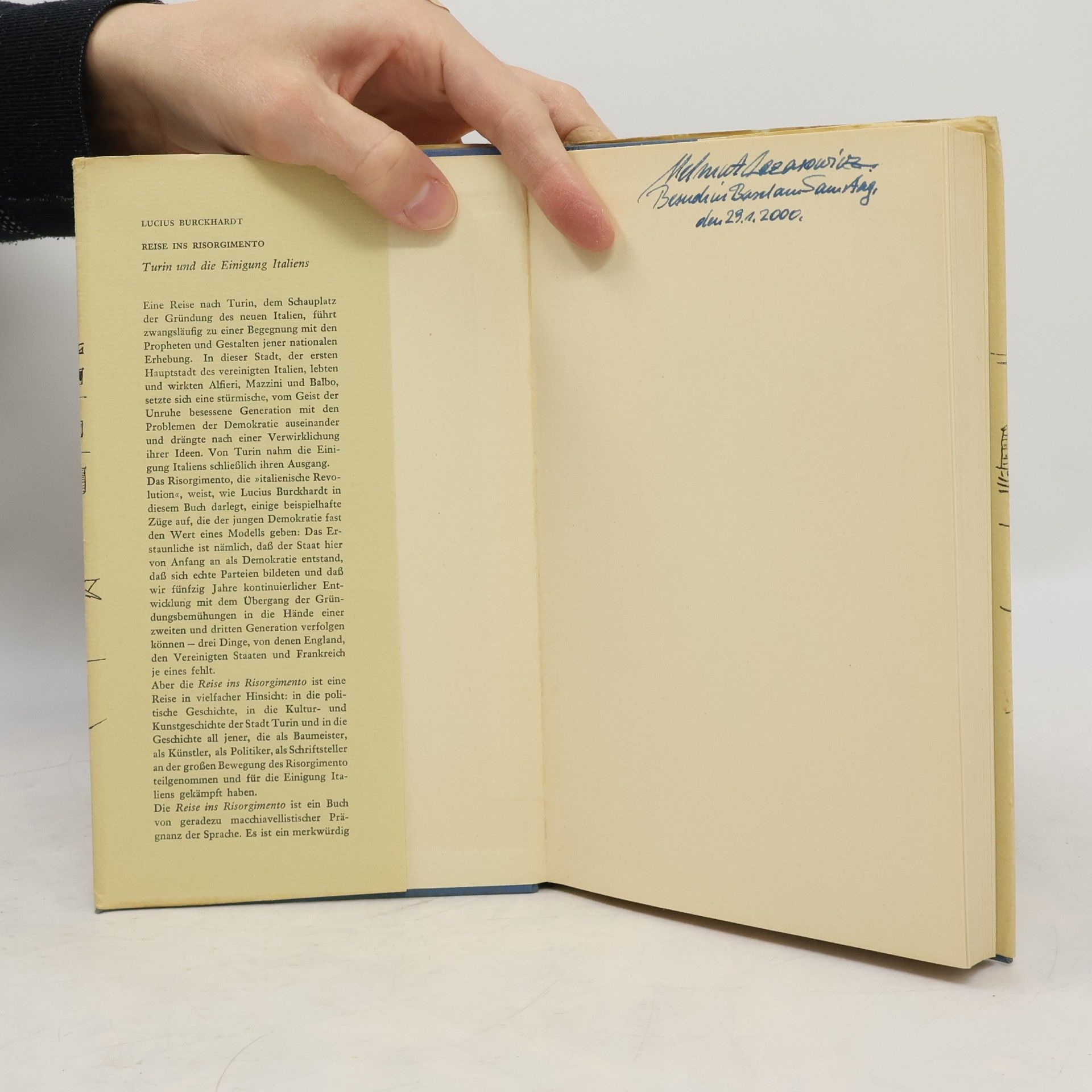 Lucius Burckhardt Reise ins Risorgimento