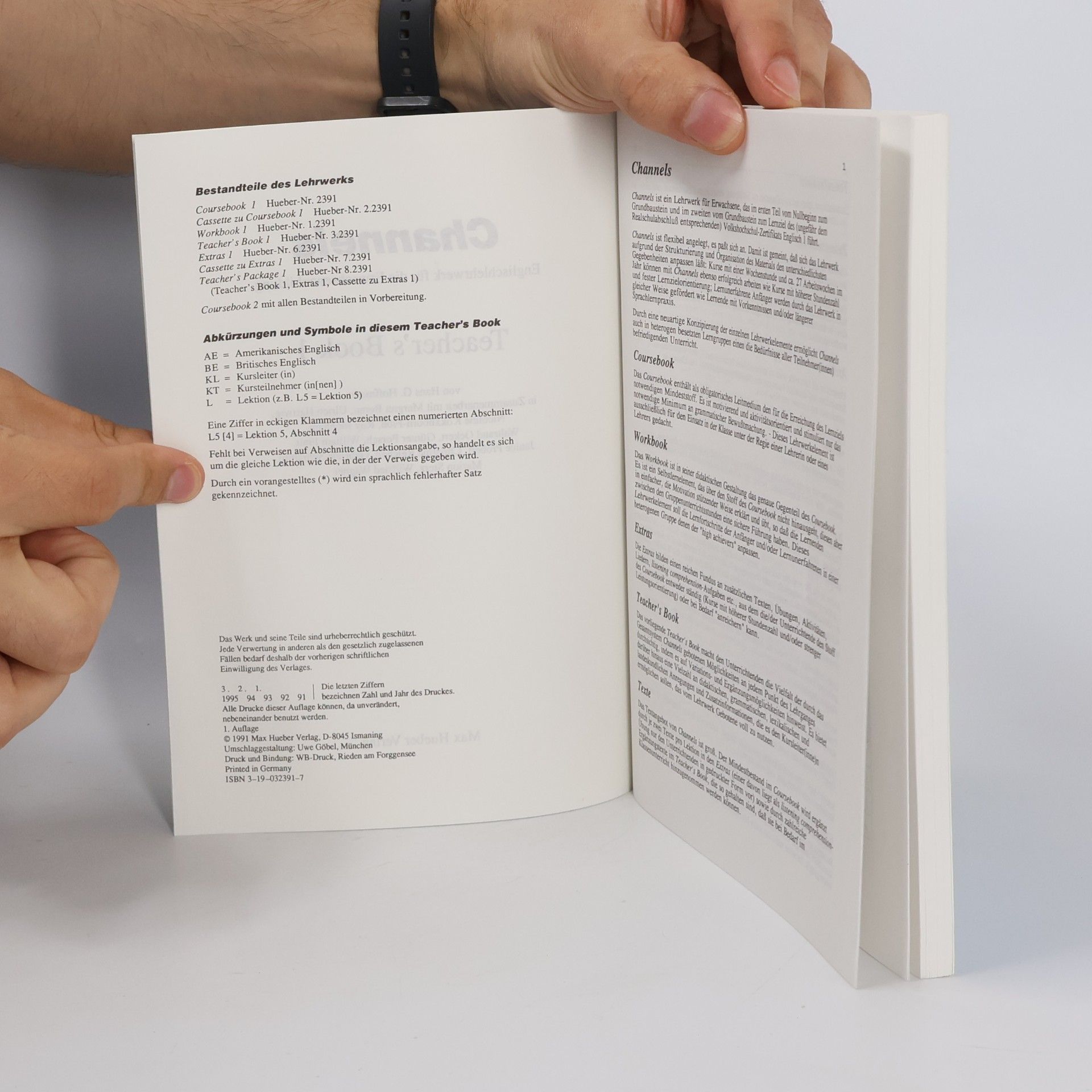 Hans G. Hoffman Channels Teacher's Book