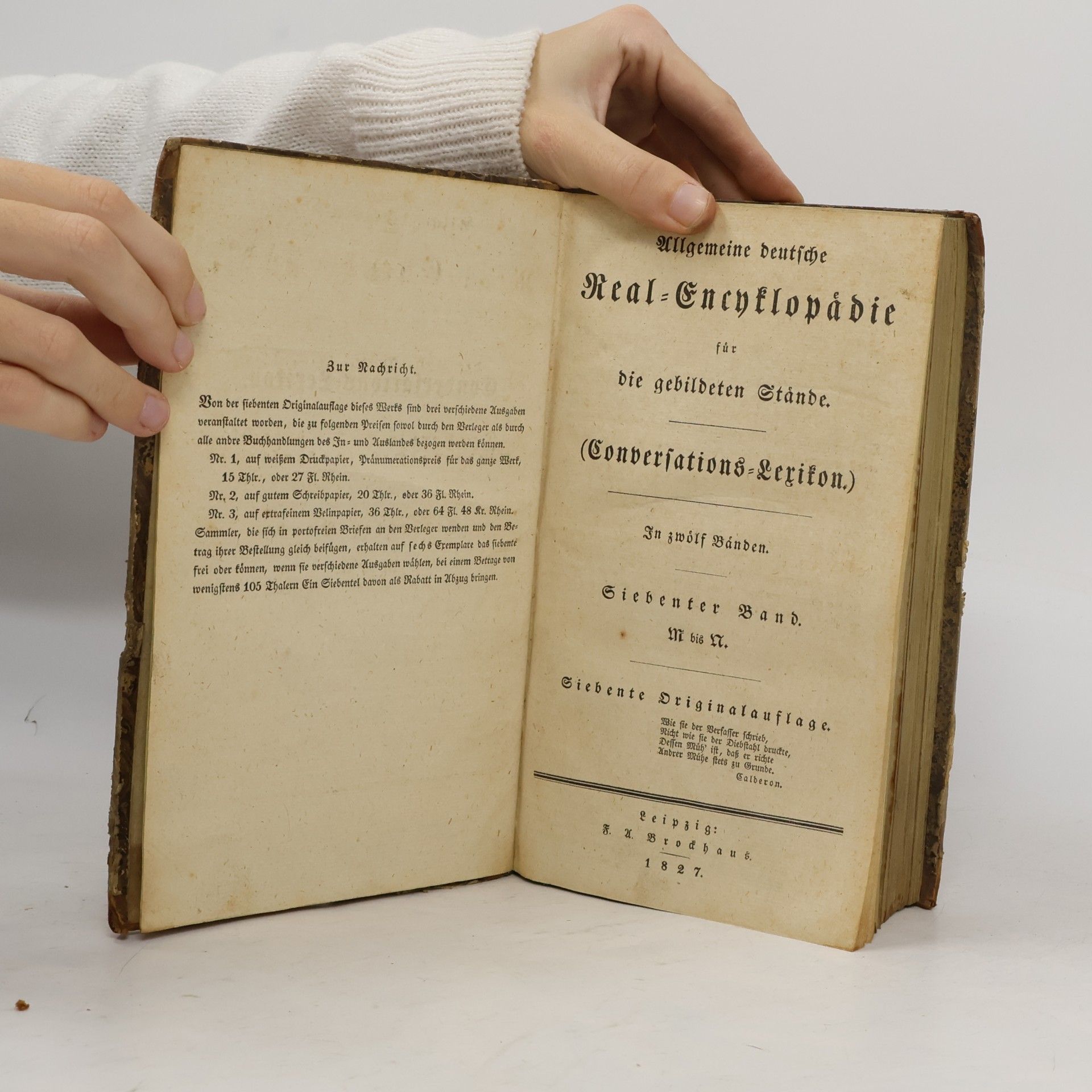 Autores varios Allgemeines deutsches Conversations-Lexicon. Siebenter Band