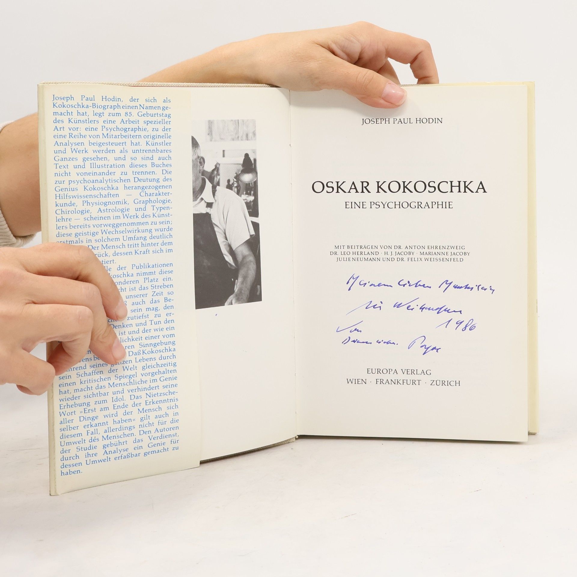 Joseph Paul Hodin Oskar Kokoschka