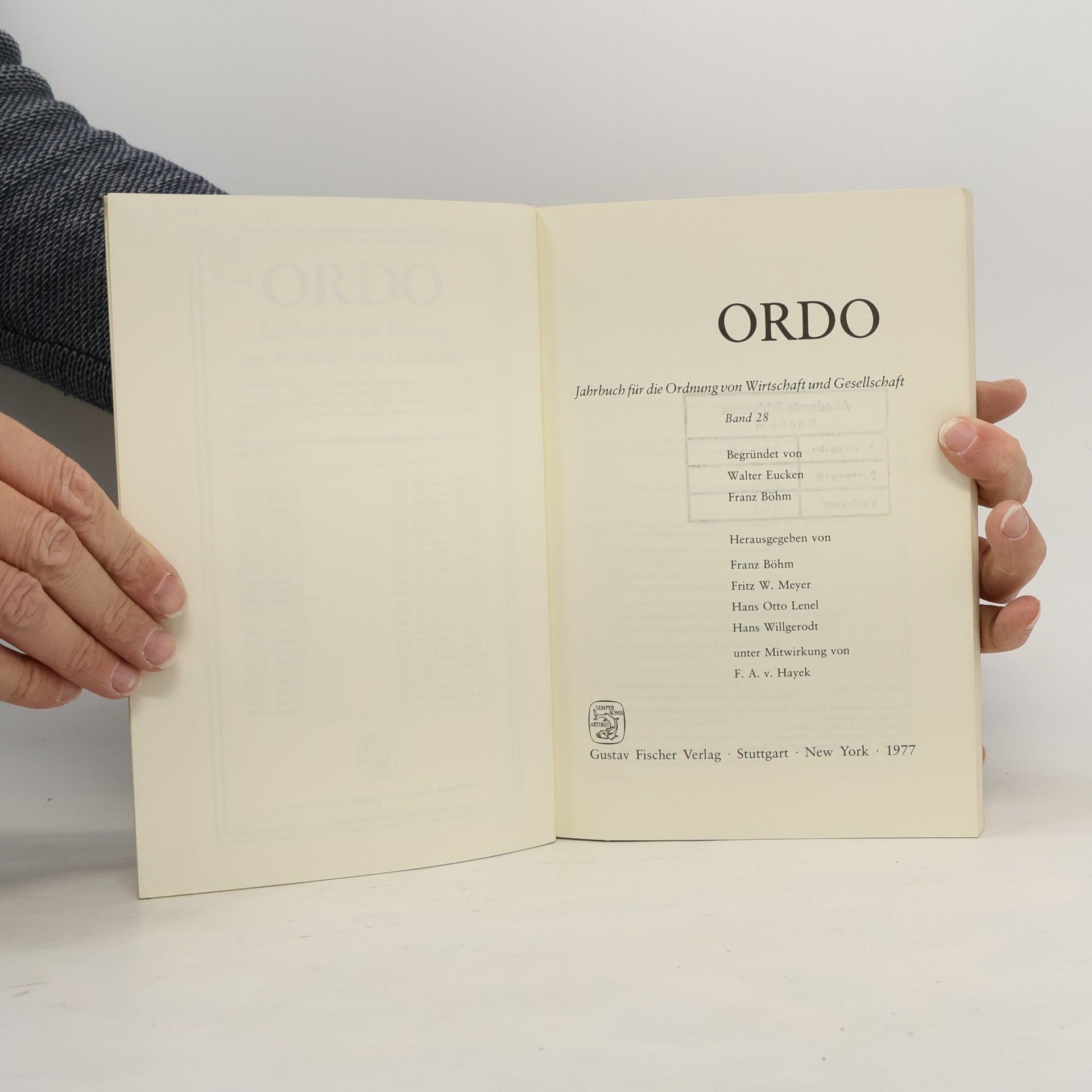 Walter Eucken Ordo 28