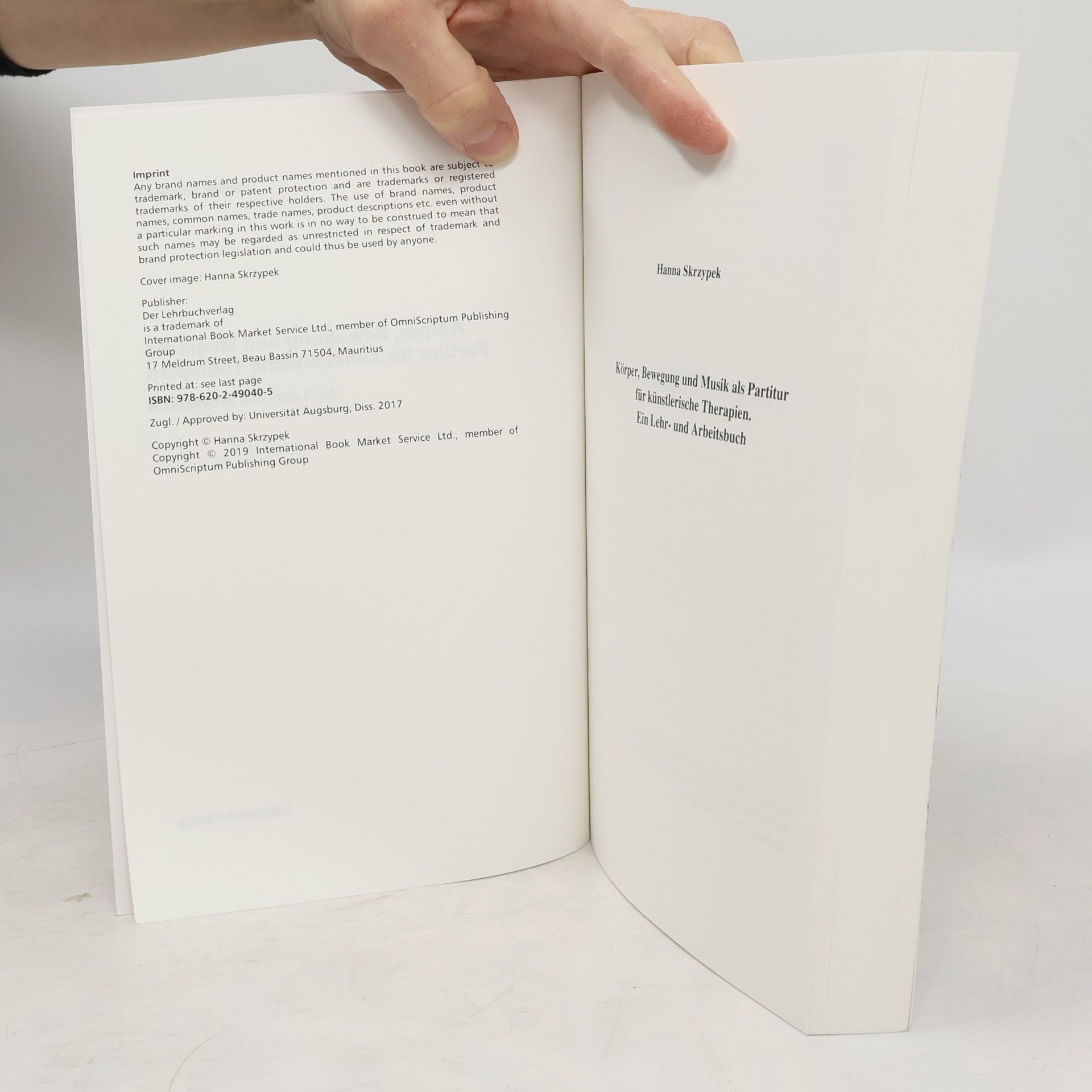 Hanna Skrzypek Körper, Bewegung und Musik als Partitur für künstlerische Therapien: Ein Lehr- und Arbeitsbuch