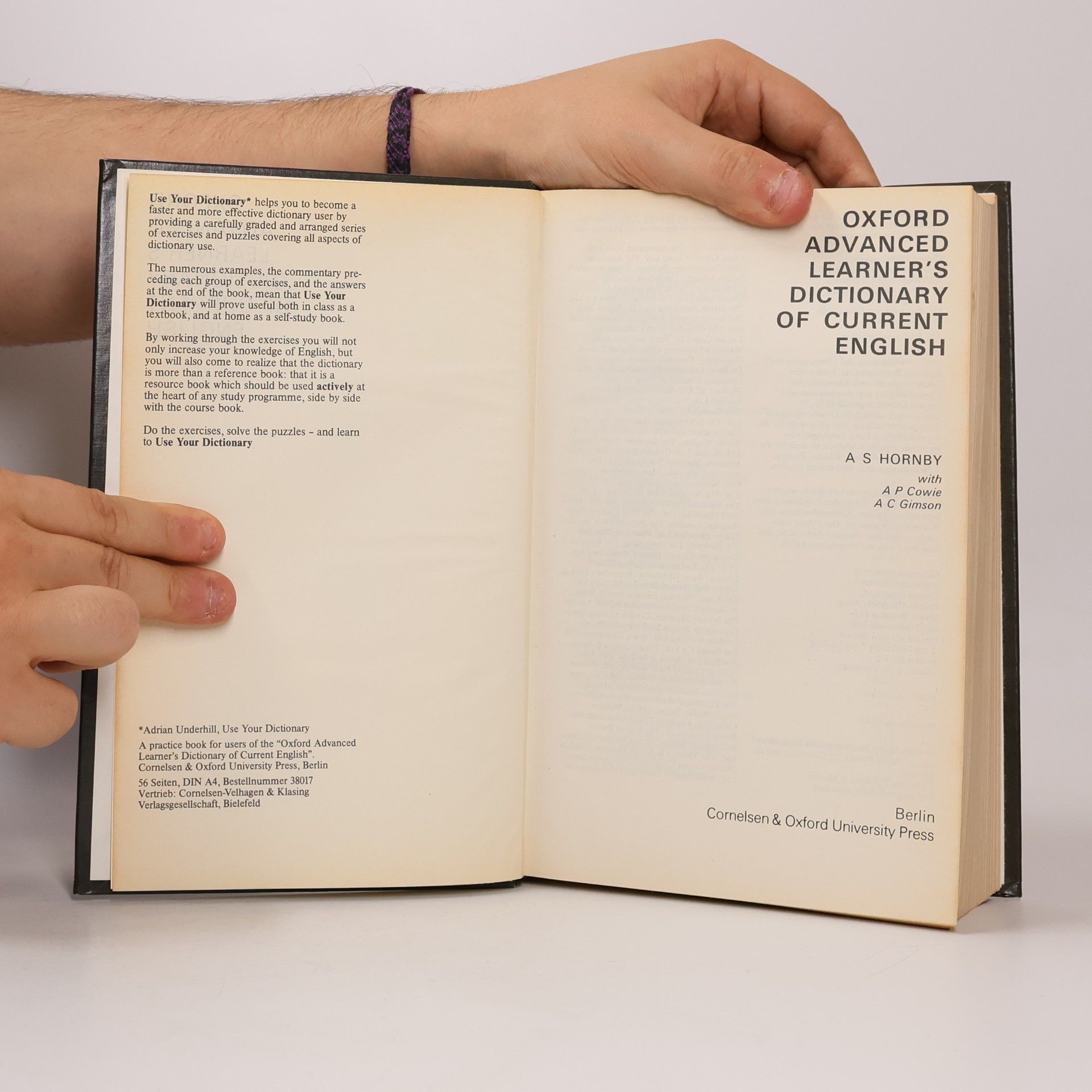 A S Hornby Oxford Advanced Learner's Dictionary of Current English